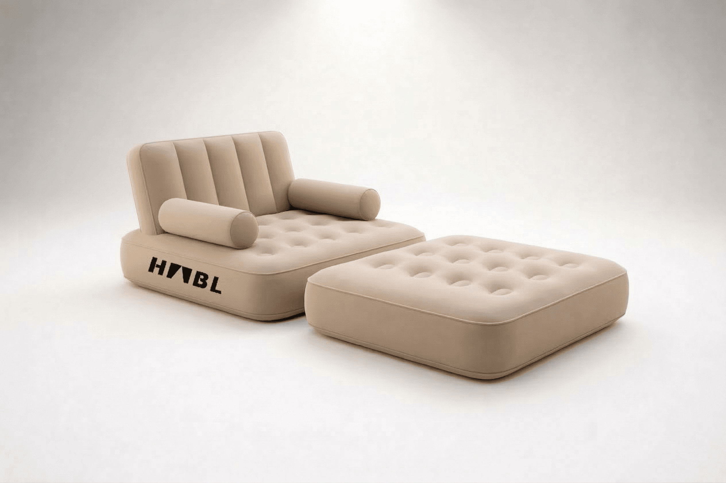 HABL Tek Kişilik 2'si 1 Arada Şarjlı Şişme Koltuk ve Yatak 190x100x65