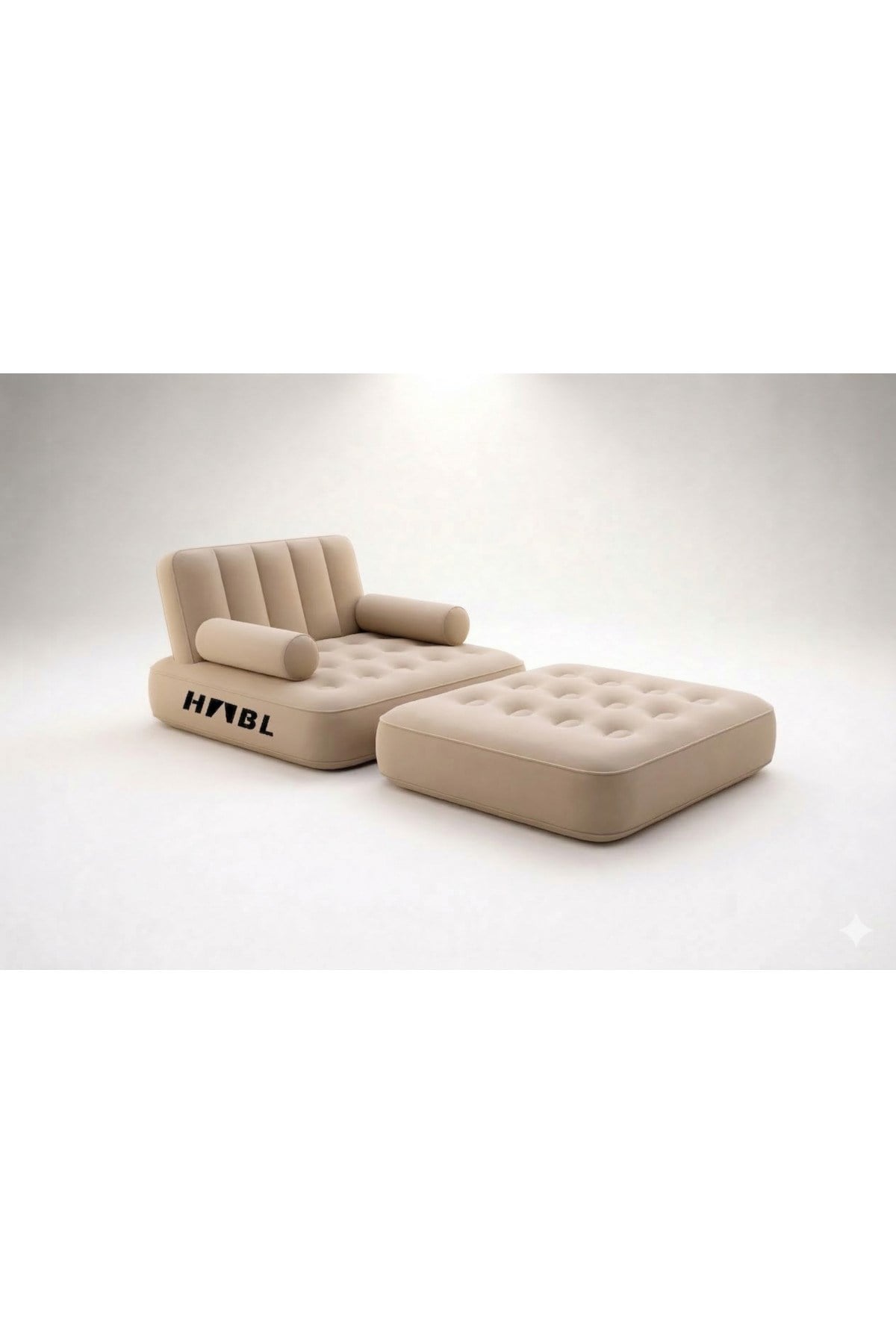 HABL Tek Kişilik 2'si 1 Arada Şarjlı Şişme Koltuk ve Yatak 190x100x65