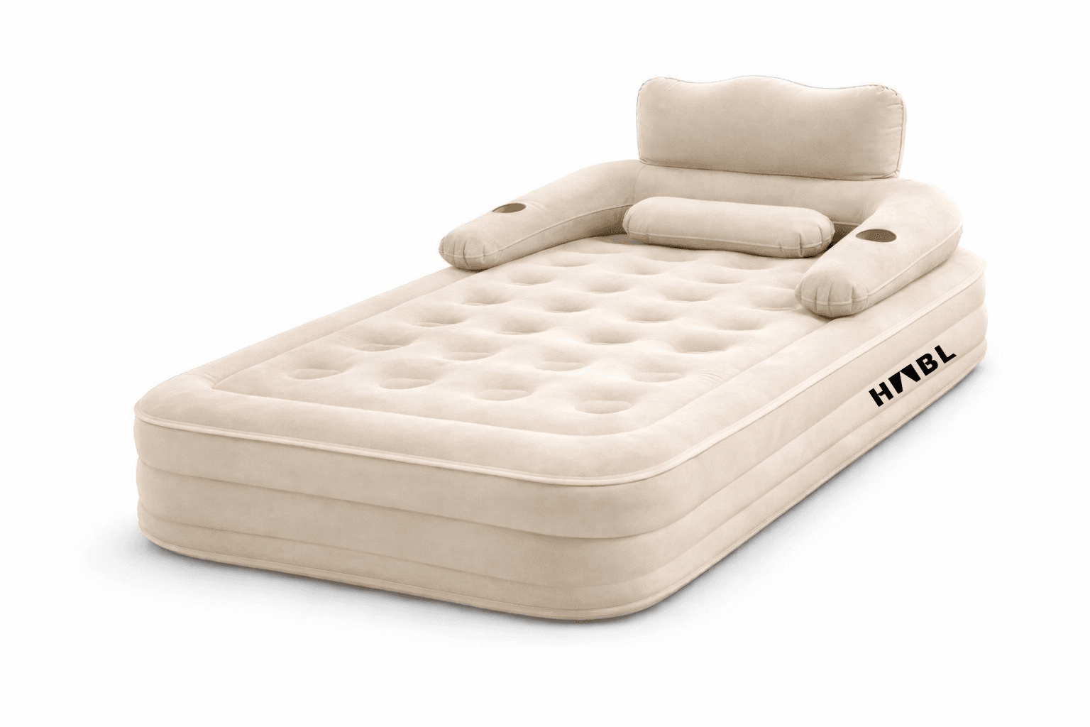 HABL Tek Kişilik Otomatik Şişme Yatak Çıkarılabilir Başlıklı Kamp ve Misafir Yatağı 190x99x40cm