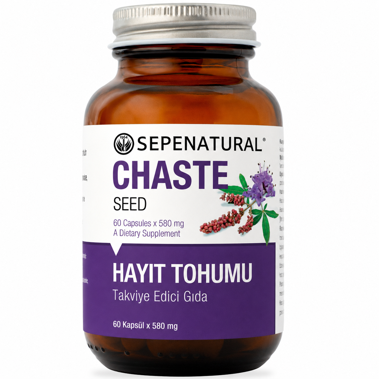 Chaste Seed Hayıt Tohumu 60 Kapsül x 580 mg