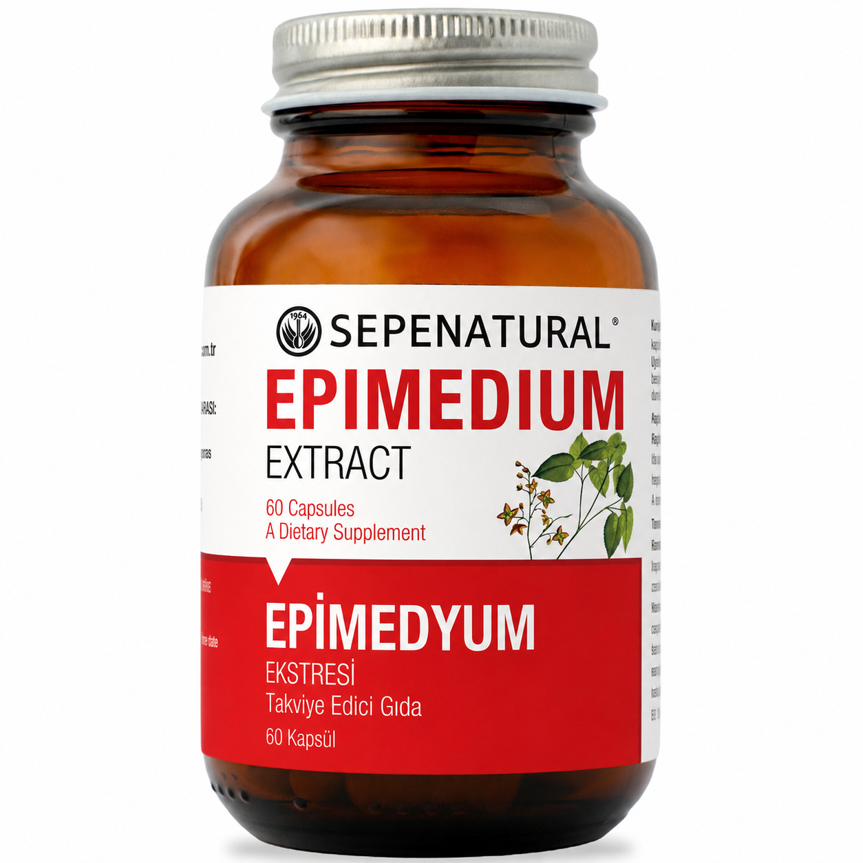 Epimedium Epimedyum Ekstresi 60 Kapsül x 430mg