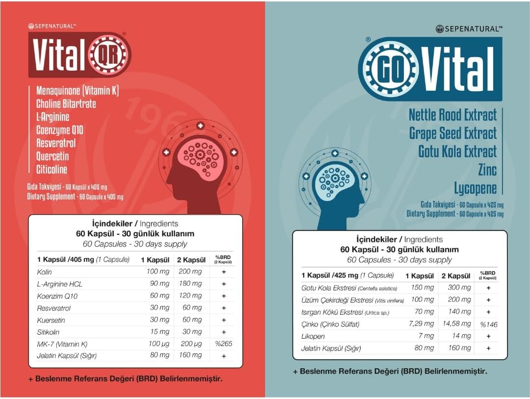 GOVital + VitalQR 2'li Gün Boyu Destek Seti