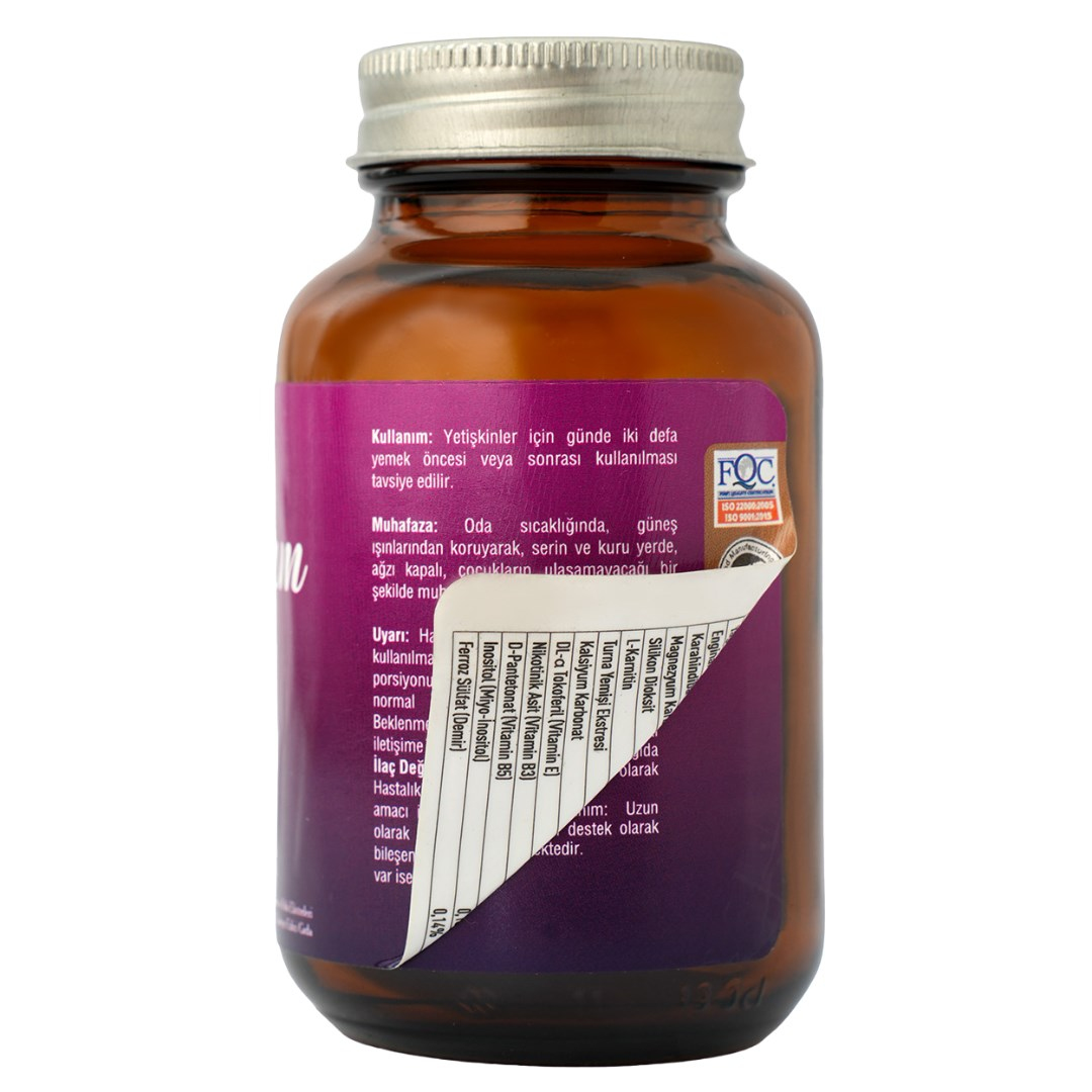 LIBIDAM VITAMIN, MINERAL VE BITKI EKSTRELERI ICEREN TAKVIYE EDICI GIDA 45 KAPSÜL