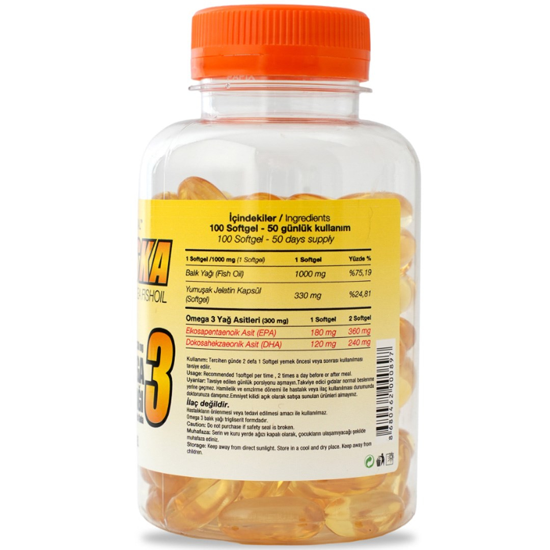 SPN  ALASKA OMEGA 3 100 SOFTGEL X 1330MG