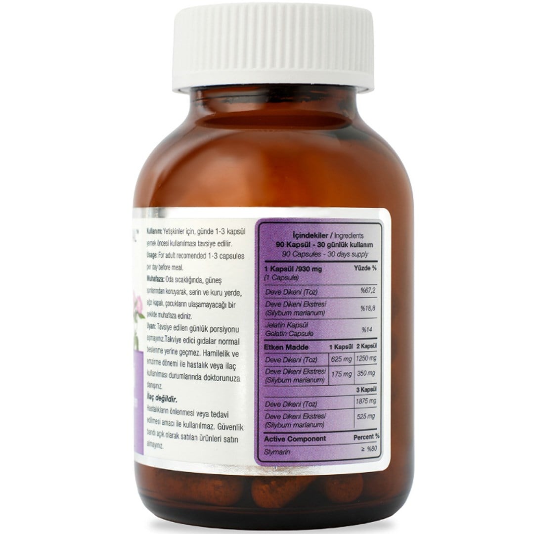 SPN  MILK THISTLE DEVEDİKENİ EKSTRAKT FULL POTENCY 90 KAPSUL X 930 MG