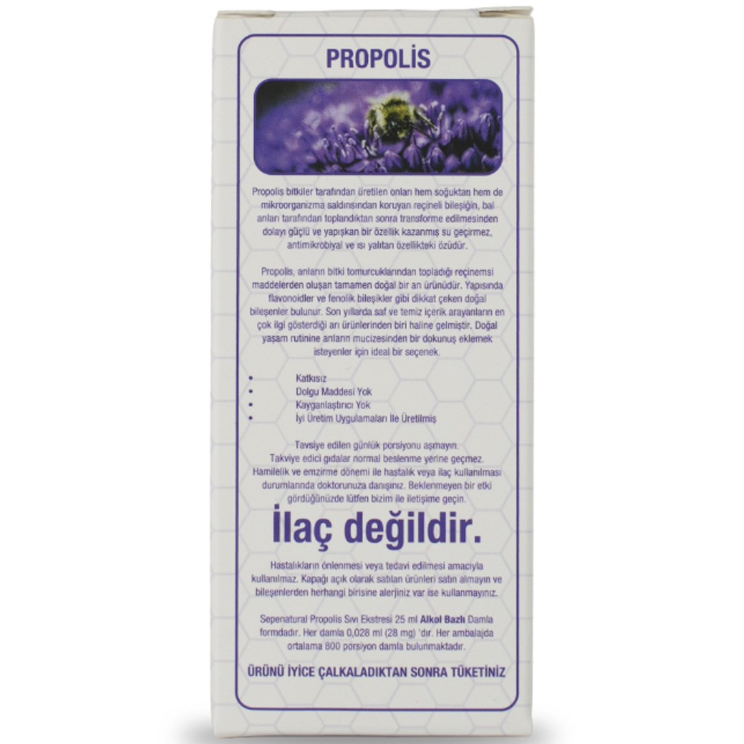 SPN  PROPOLİS EKSTRESİ 25 ML ALKOL BAZLI DAMLA