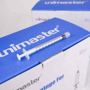 Unimaster Luer Lock Enjektör (Kilitli Enjektör)1ml 100 Adet