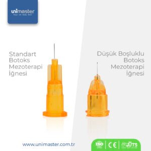 Unimaster Mezoterapi ve Botoks İğnesi 34 G 4 mm – LDS 100 Adet