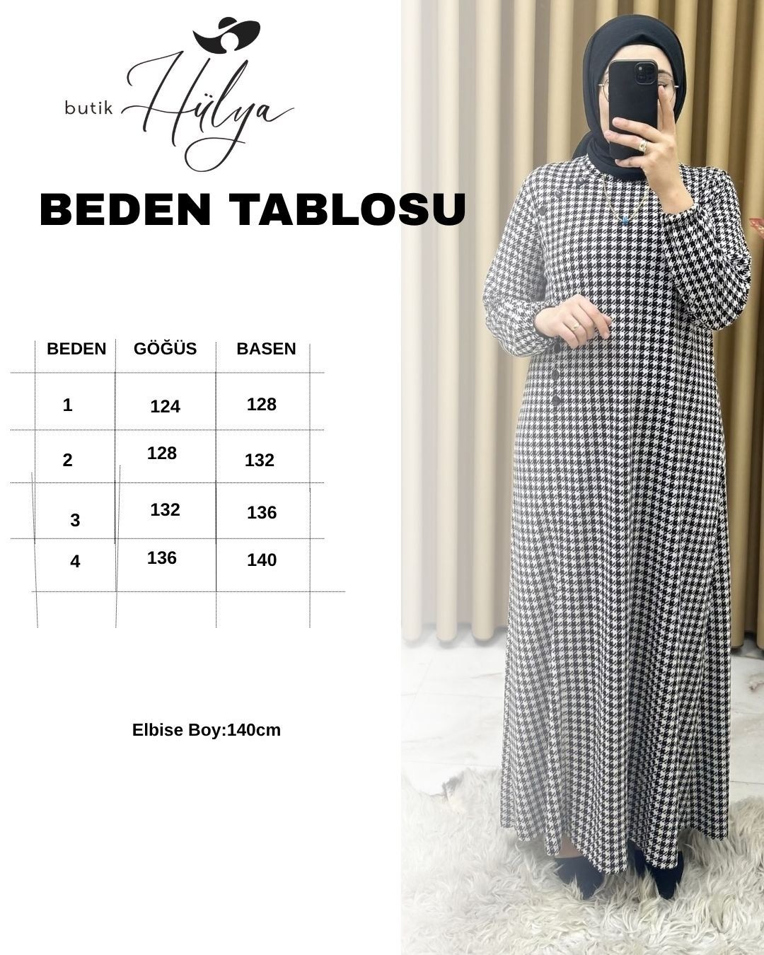 26134 Kaz Ayağı Elbise
