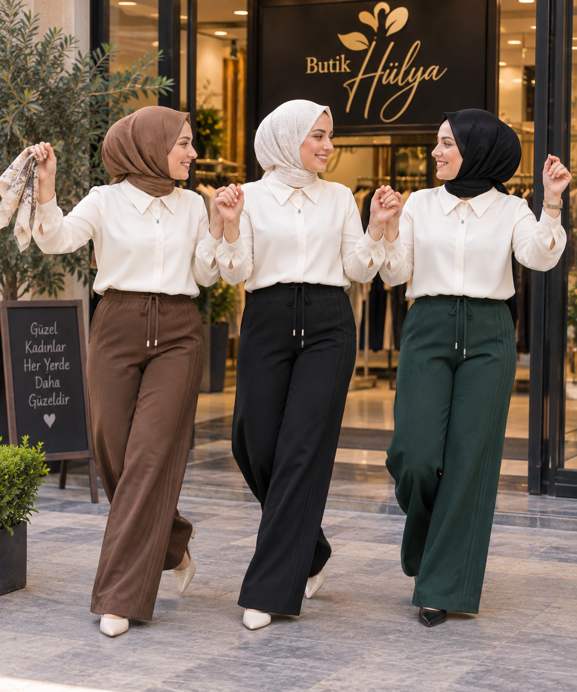 28110 Nubuk Modal Kumaş Pantolon Siyah