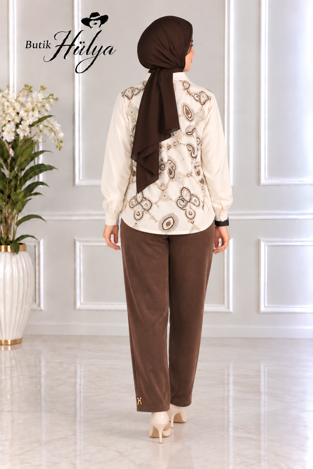 28111 Benetton Cansu Pantolon kahverengi