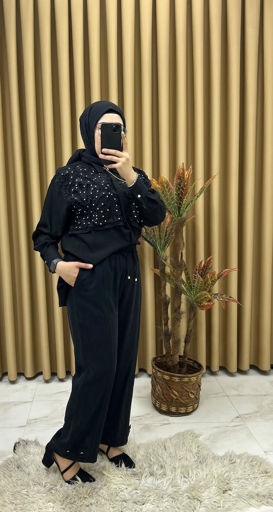 28112 Benetton Meyra Pantolon Siyah