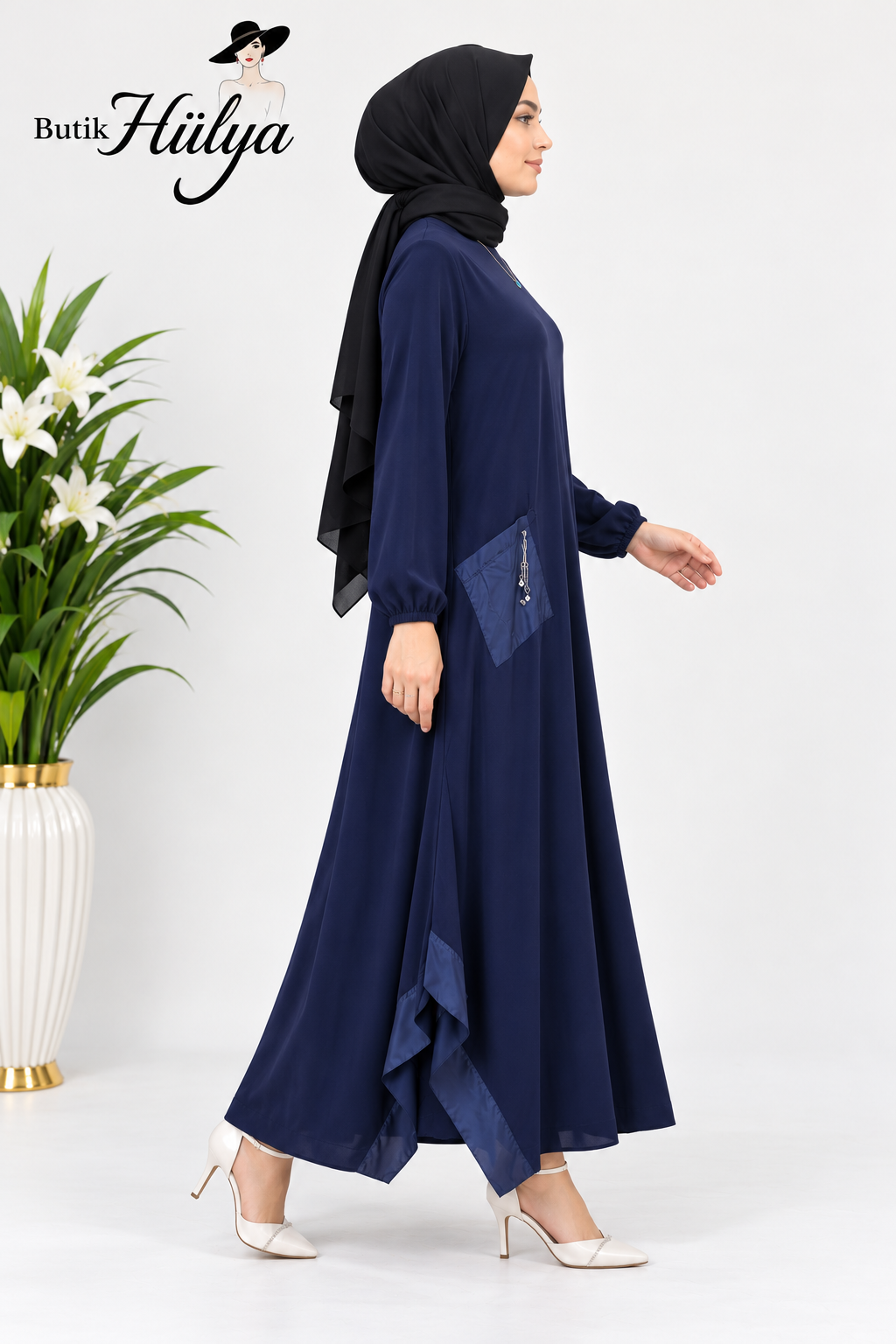 32109 derili tunik lacivert