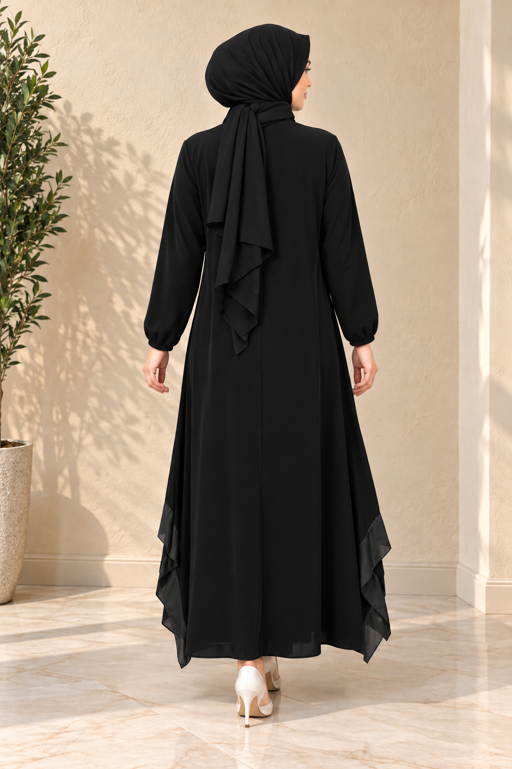 32109 derili tunik siyah