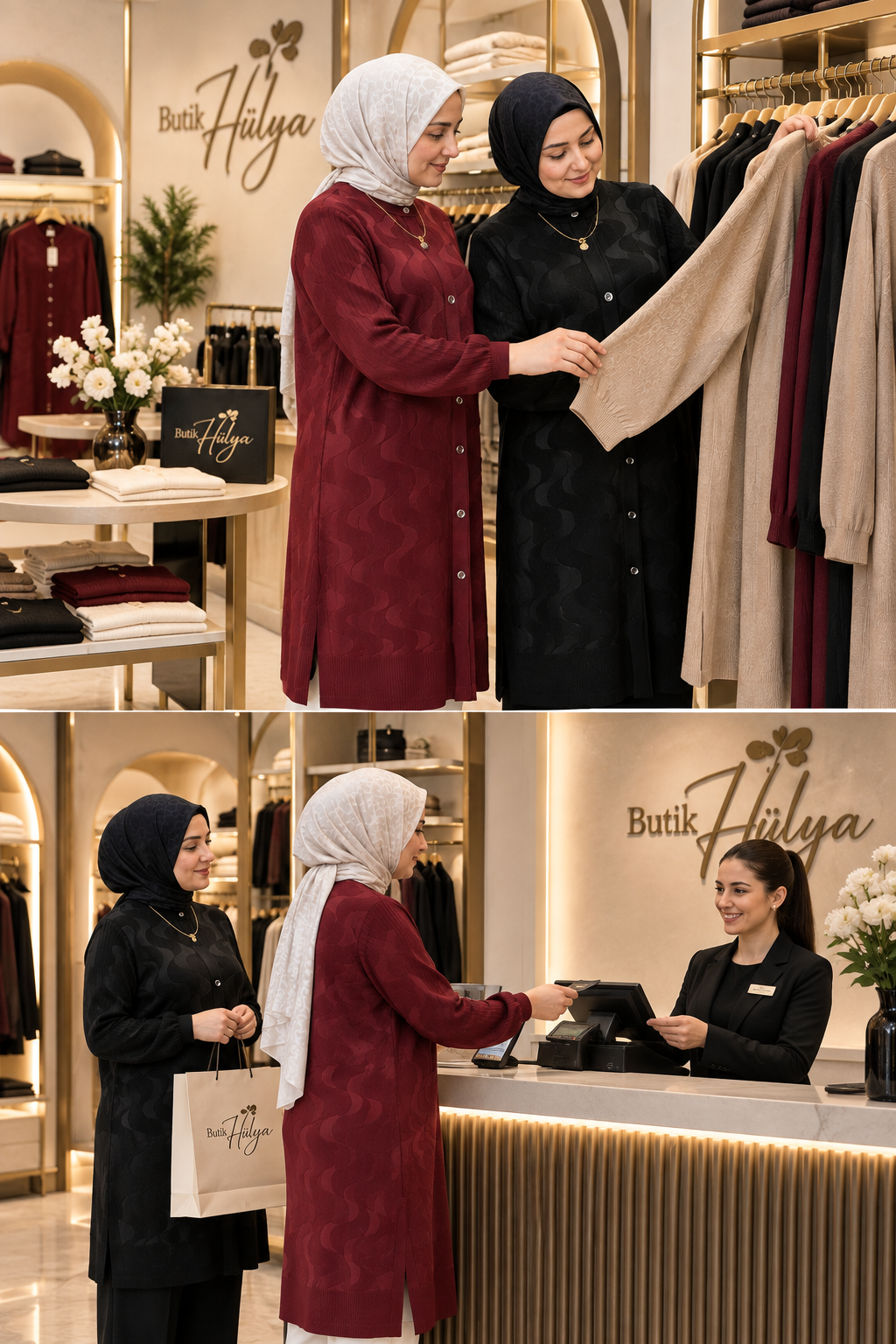 35108 Zehra Merserize Hırka  bordo