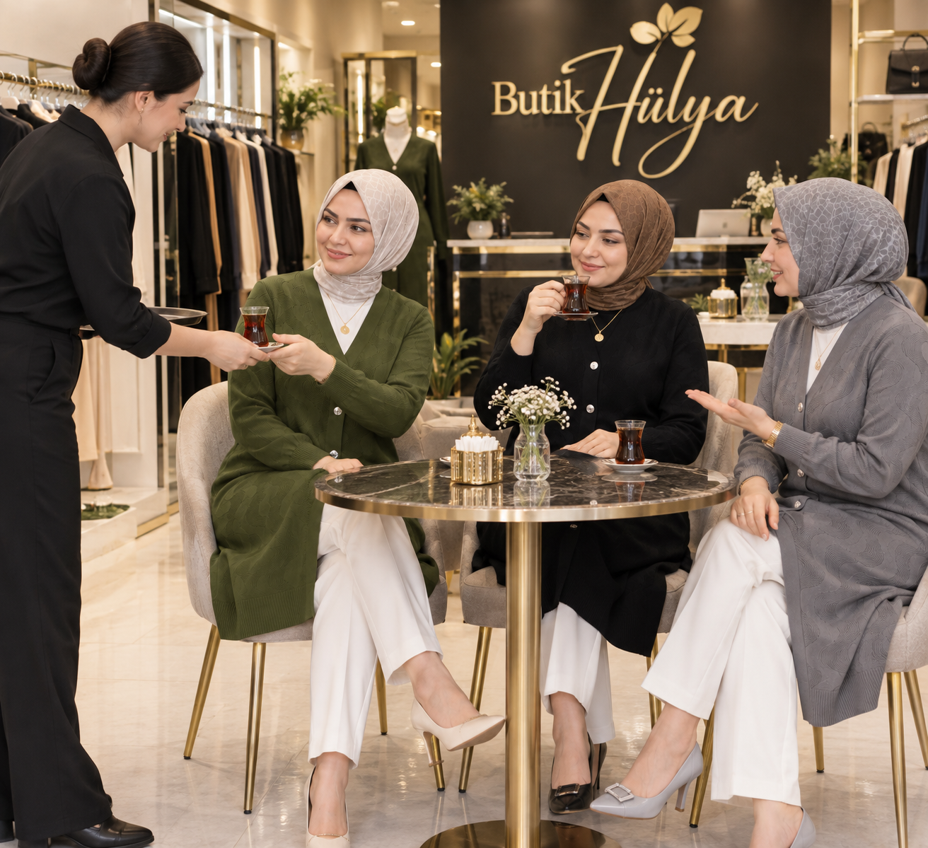 35108 Zehra Merserize Hırka Yağ Yeşili