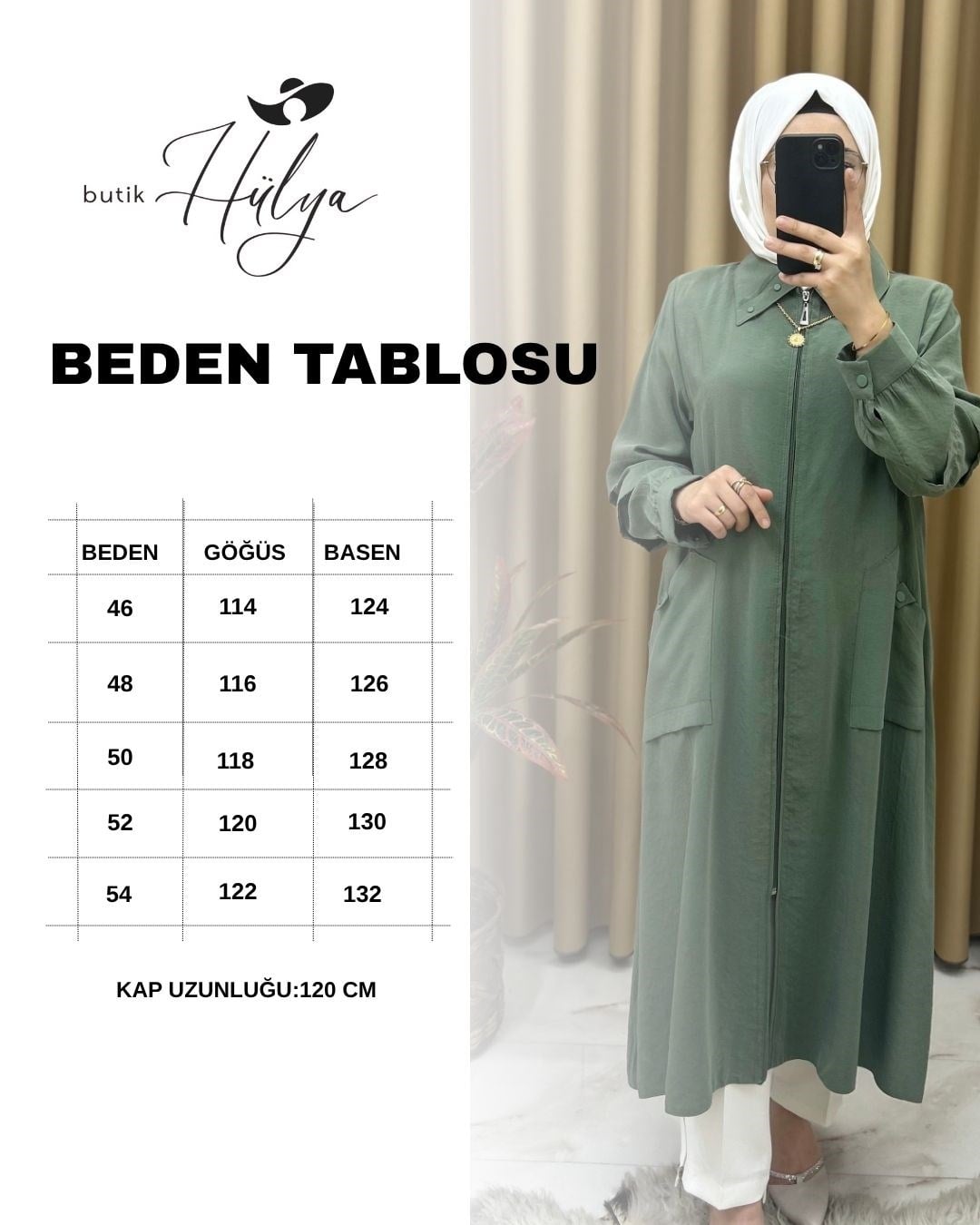 Aden Modal Kumaş Kap Mint Yeşili 30108