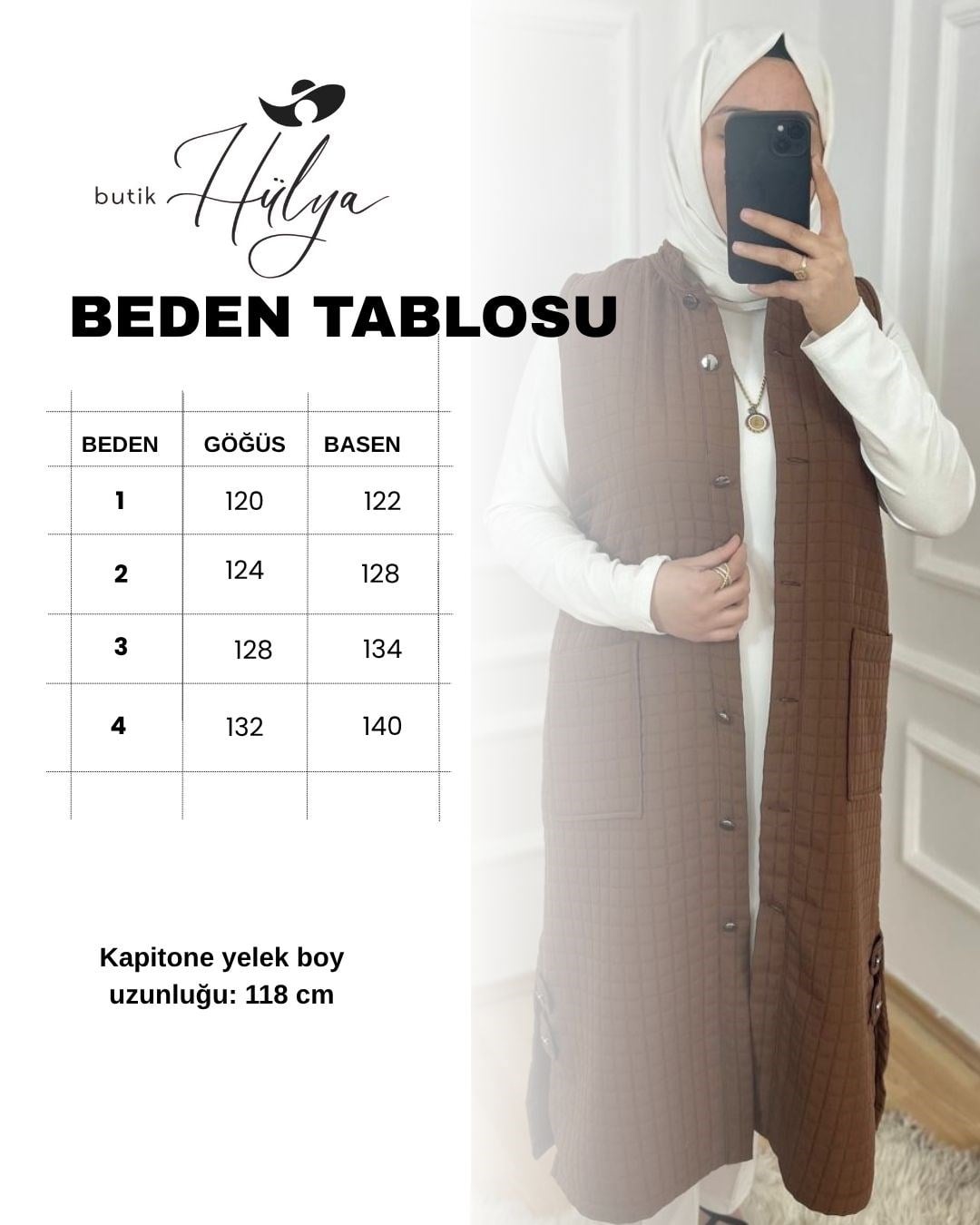 Asil kapitone yelek krem 31102