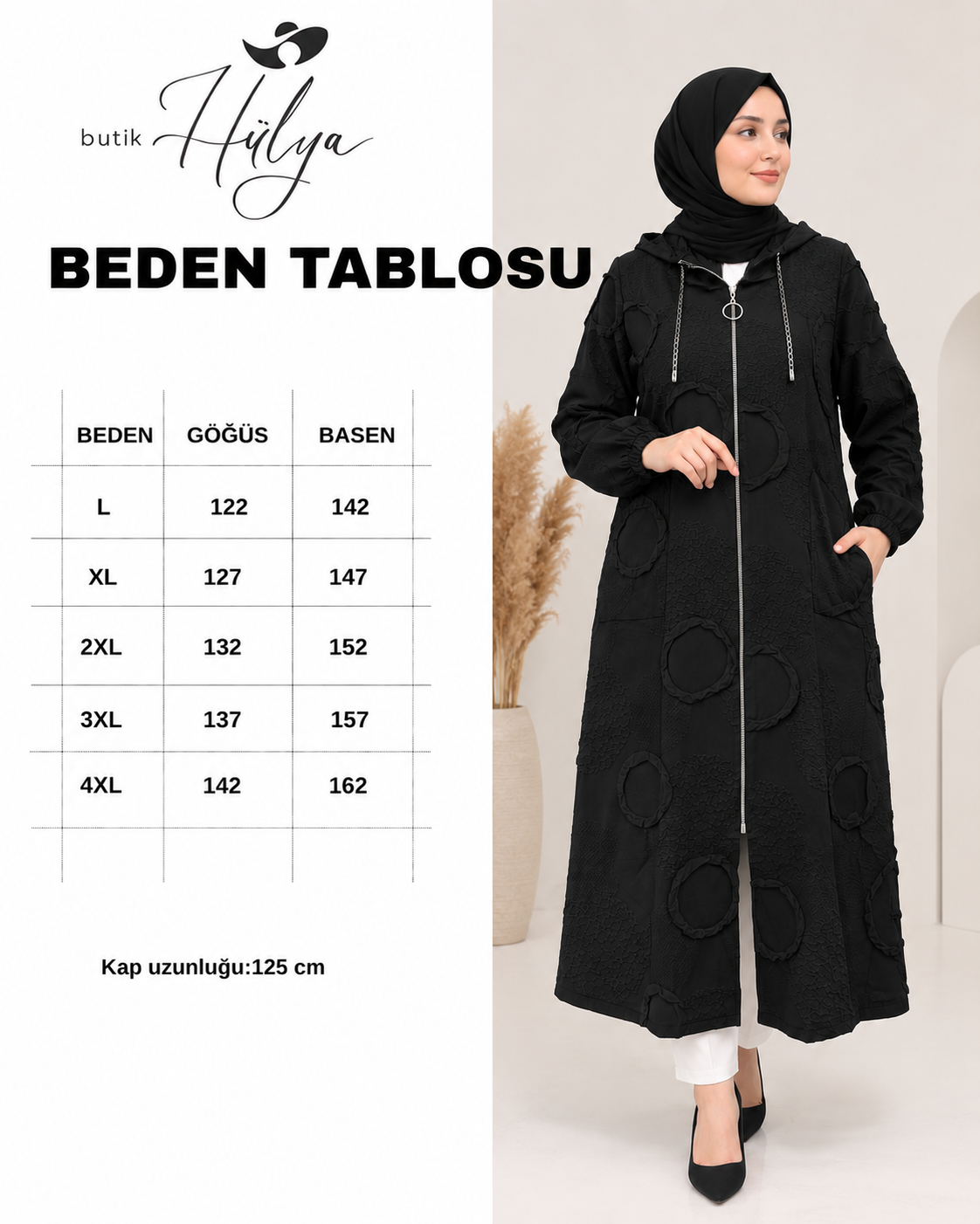 Azra Jakarlı Kabartmalı Zincirli Kap Siyah 30109