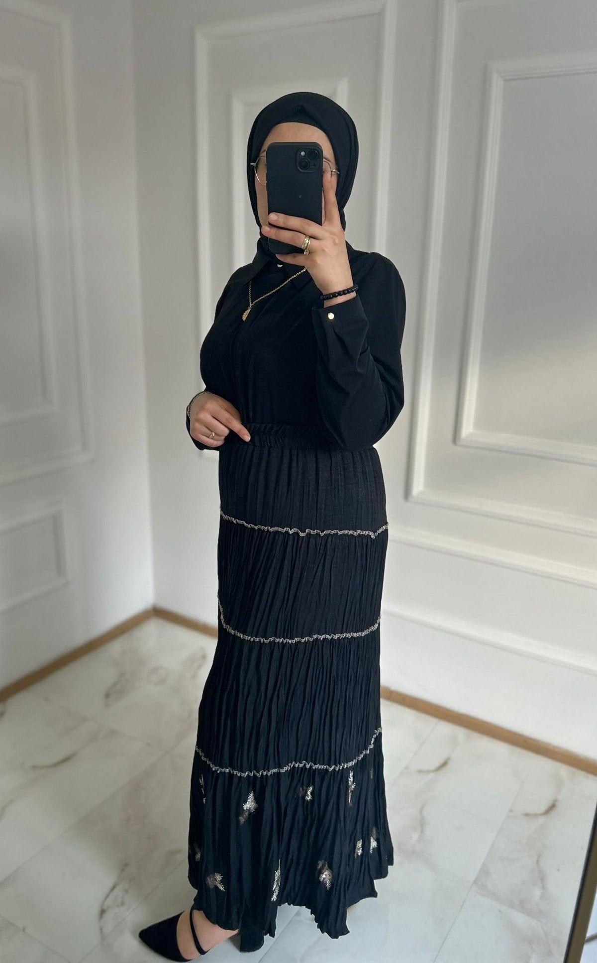 Bahar Etek Siyah 27111