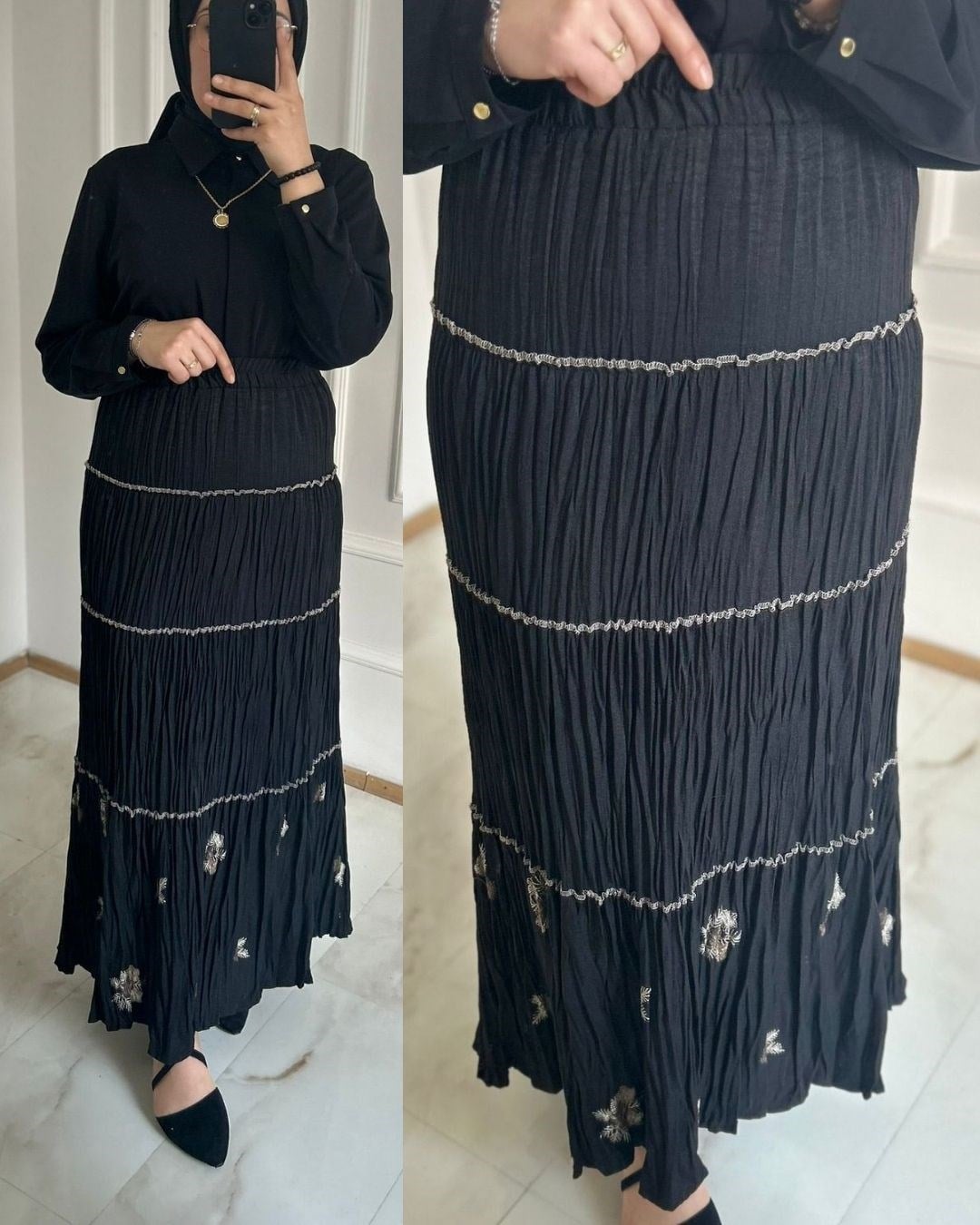 Bahar Etek Siyah 27111
