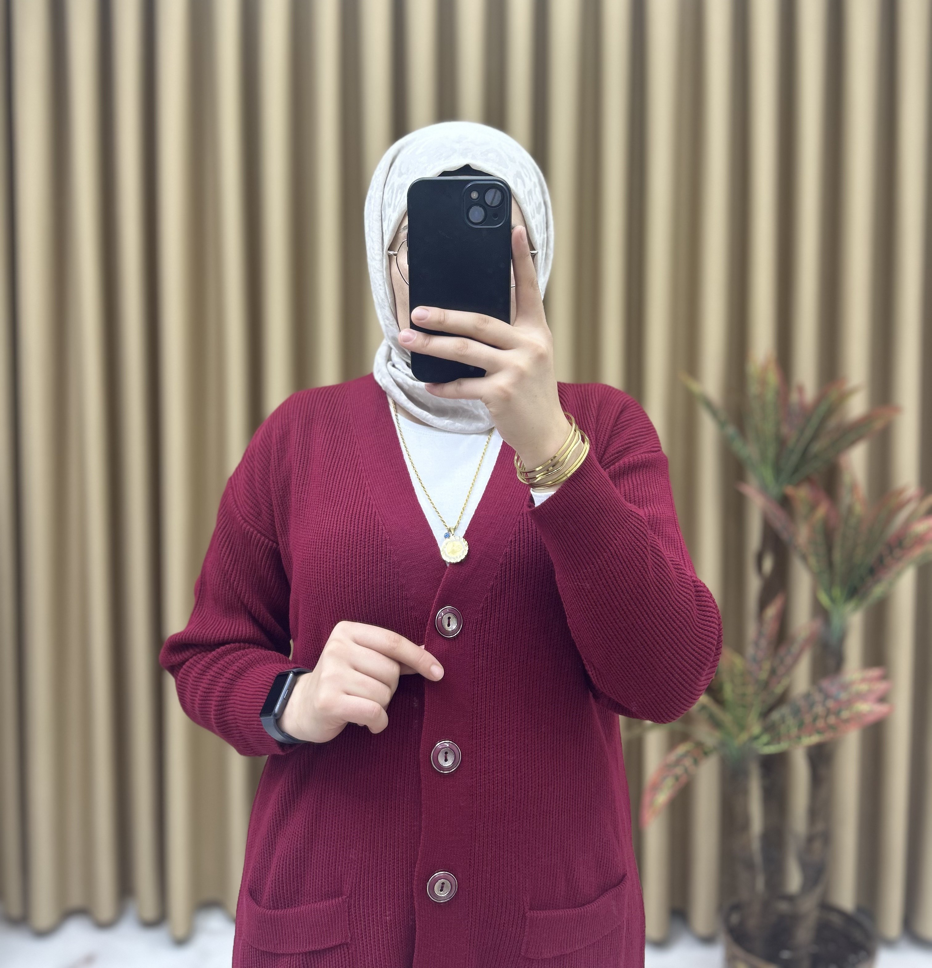 Çelik Örme Hırka Fuşya 35105