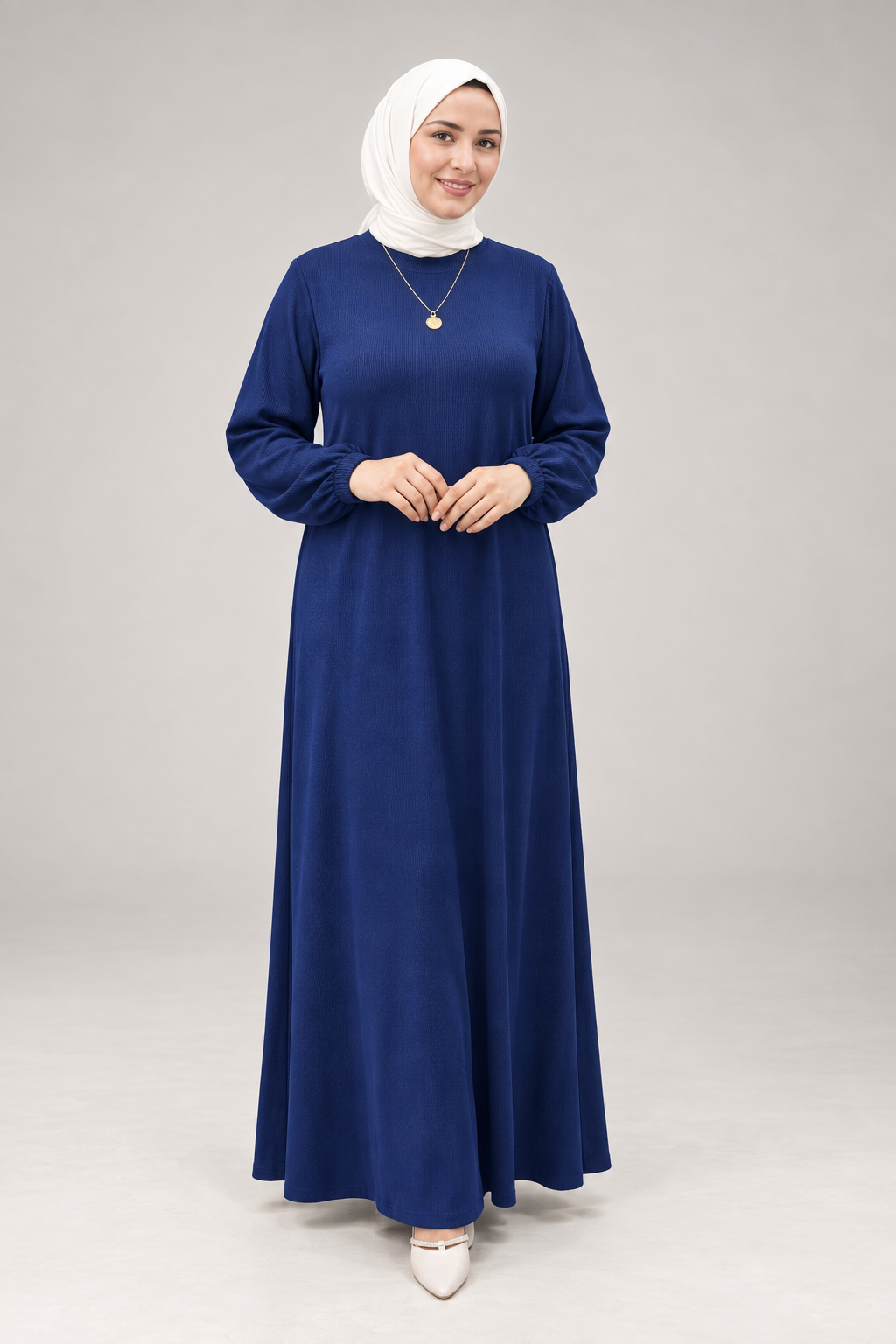 Ceylan Fitilli Elbise Lacivert 26128