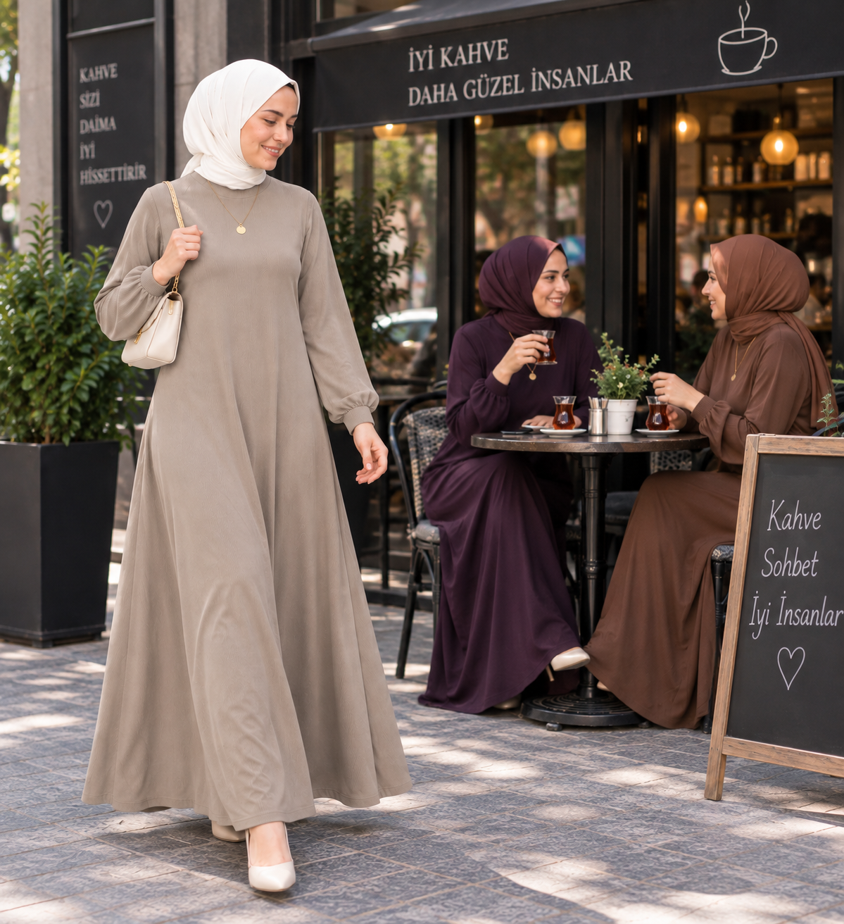 Ceylan Fitilli Elbise Vizon 26128