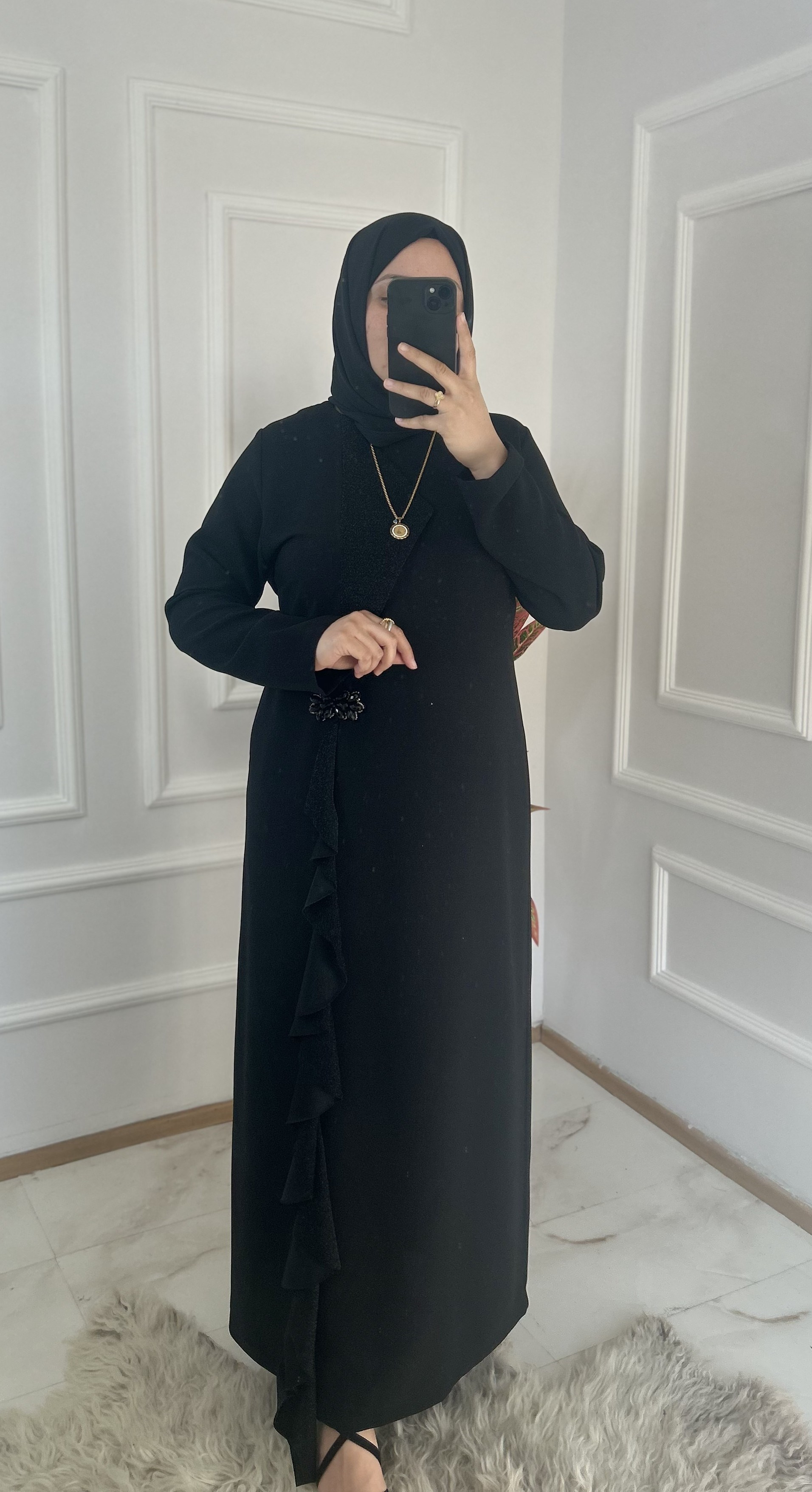 Dule Şık Abiye Siyah 36106
