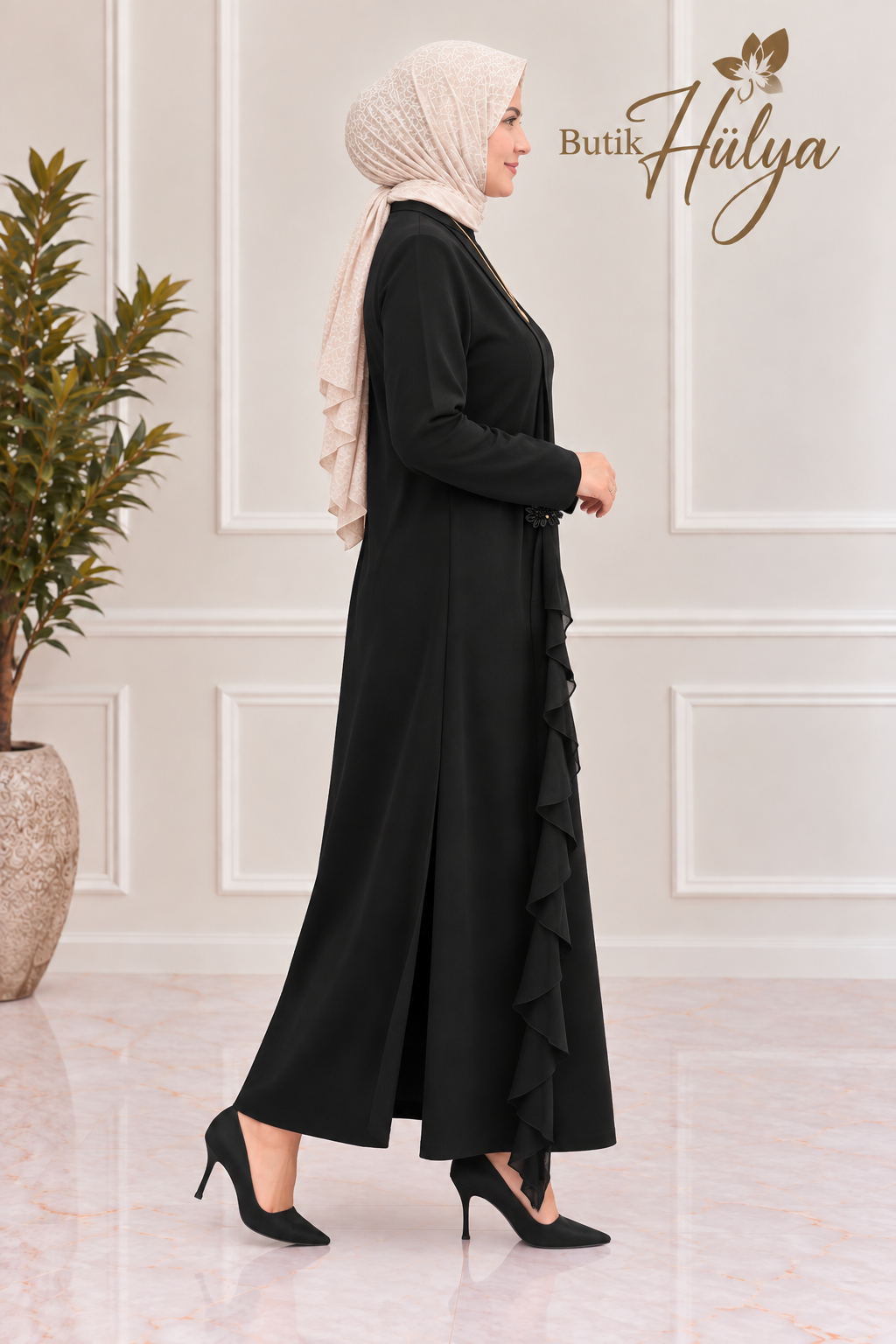 Dule Şık Abiye Siyah 36106