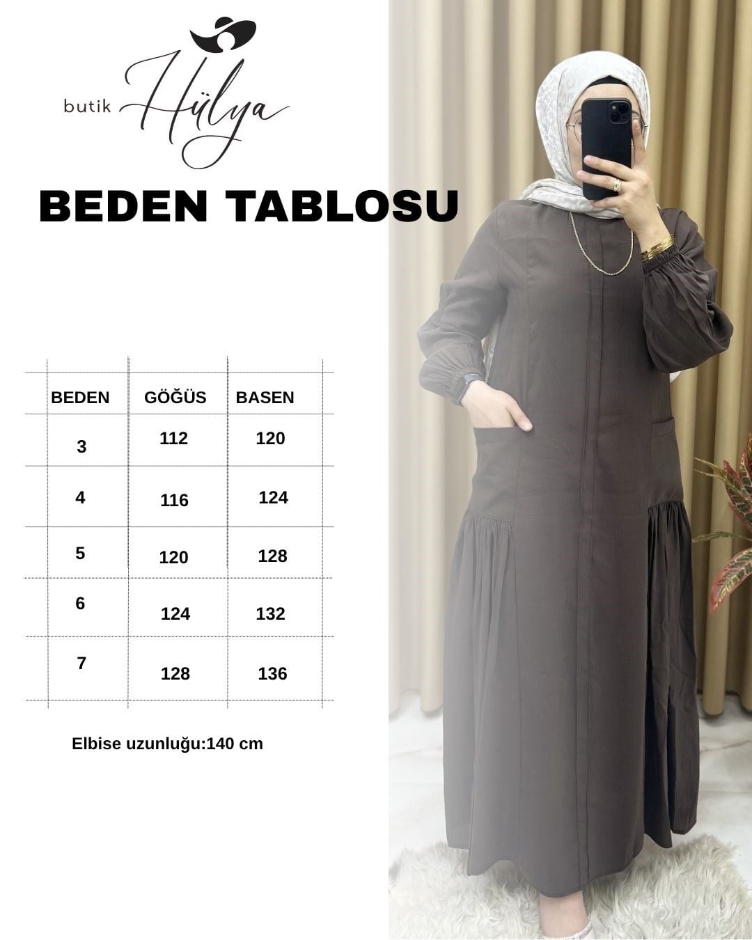 Duru Elbise Kahverengi 26123