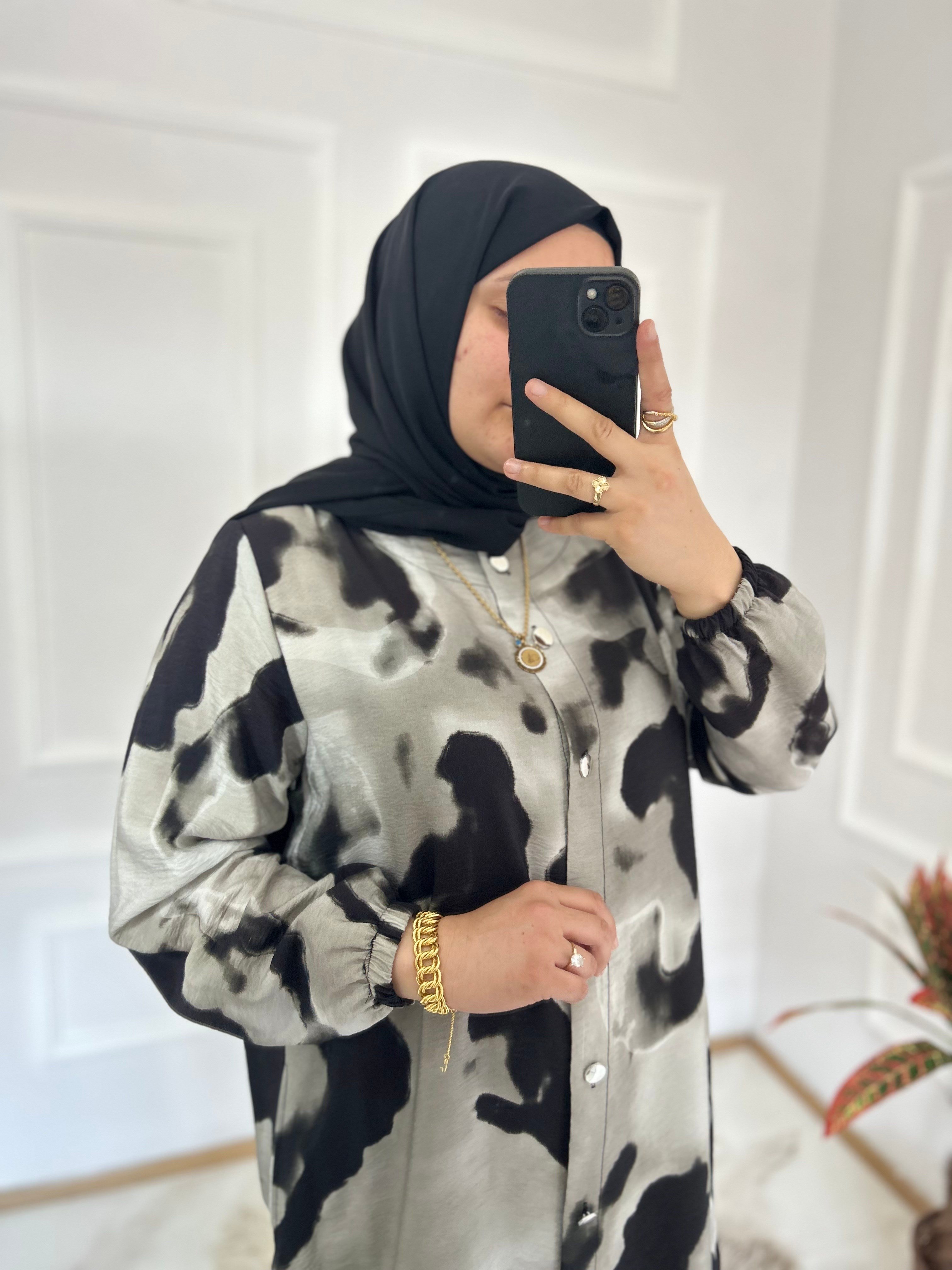 Ebruli Tunik Gri  32117