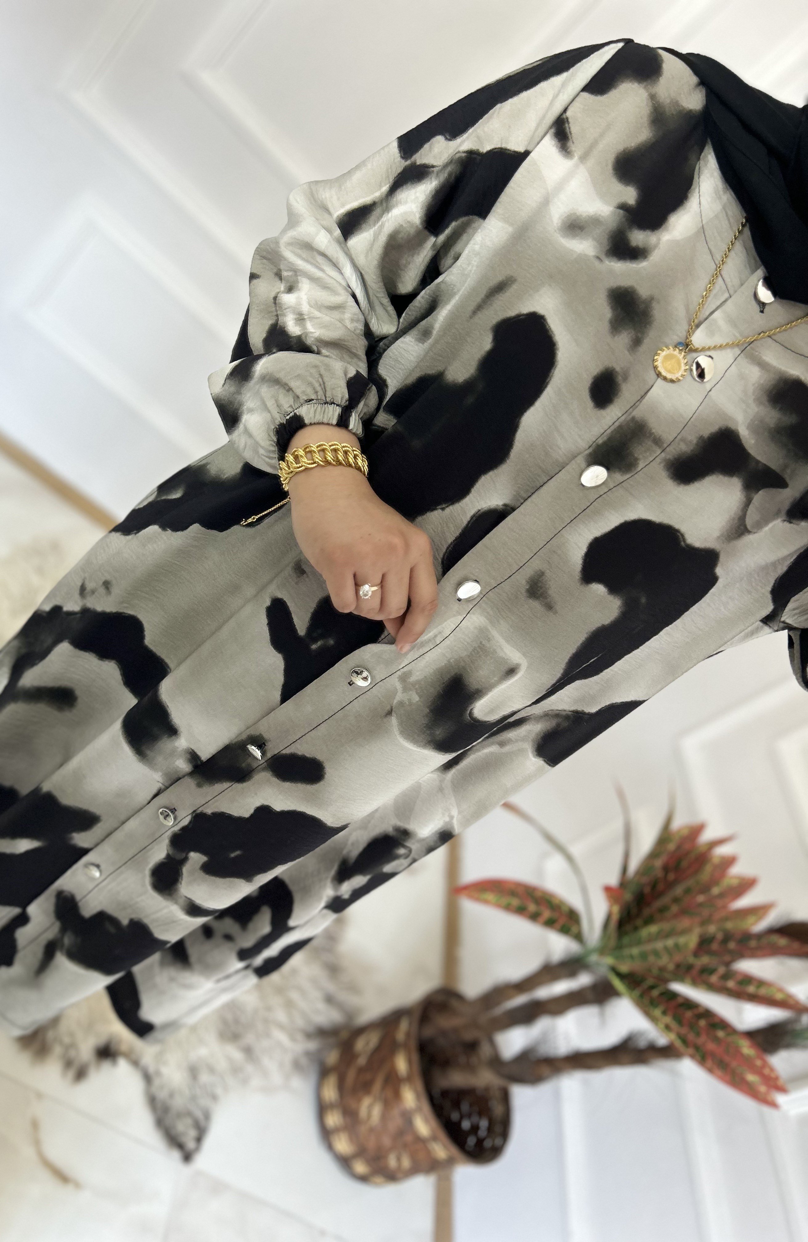 Ebruli Tunik Gri  32117
