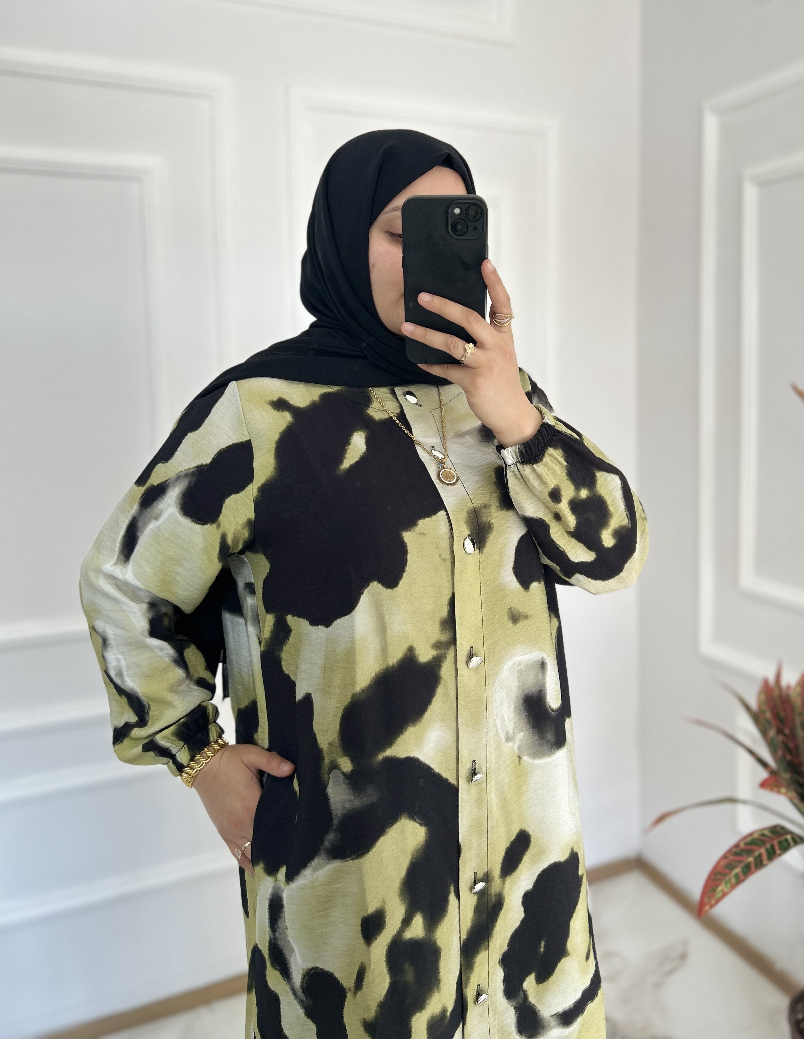 Ebruli Tunik Yeşil 32117