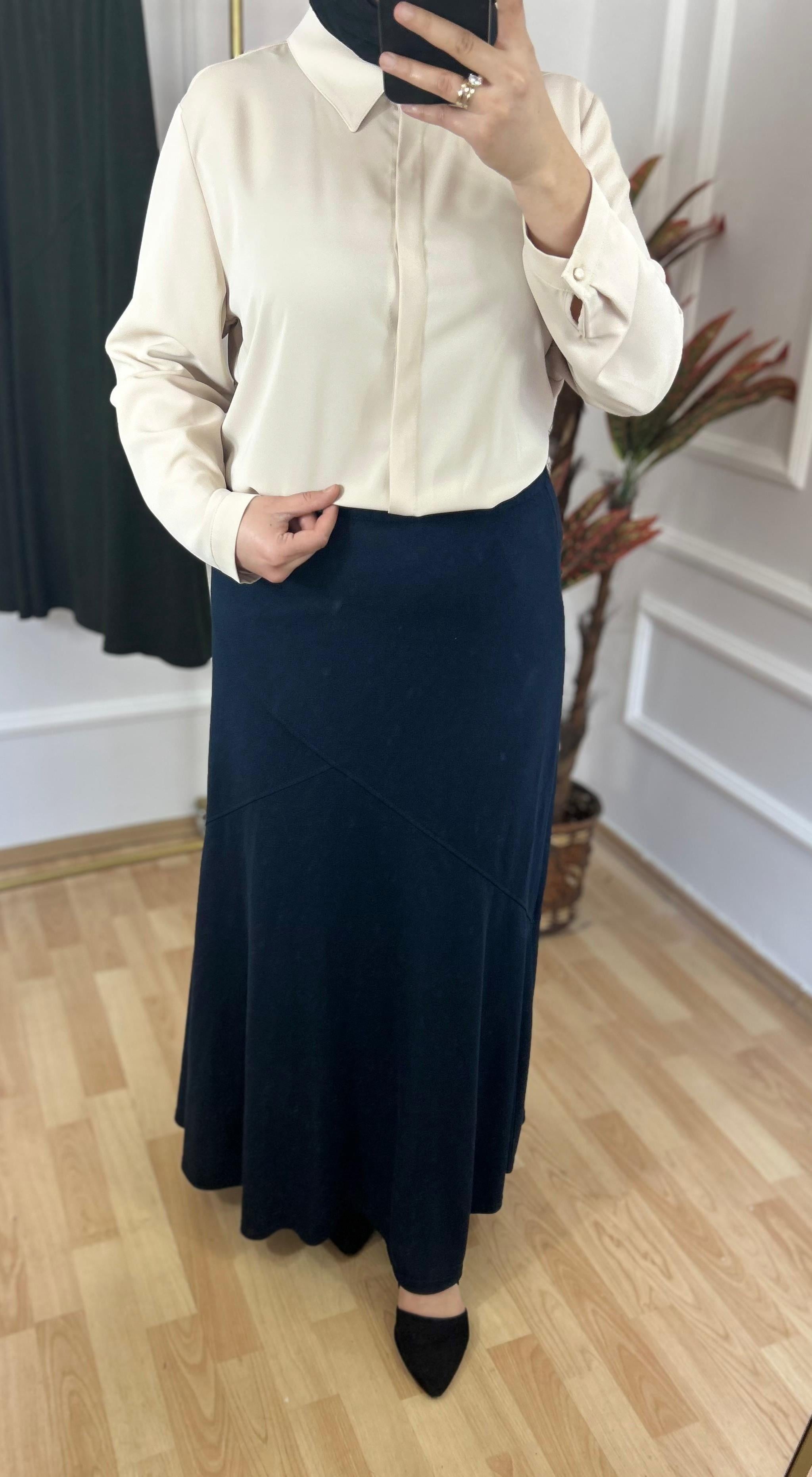 Firuze etek lacivert 27109