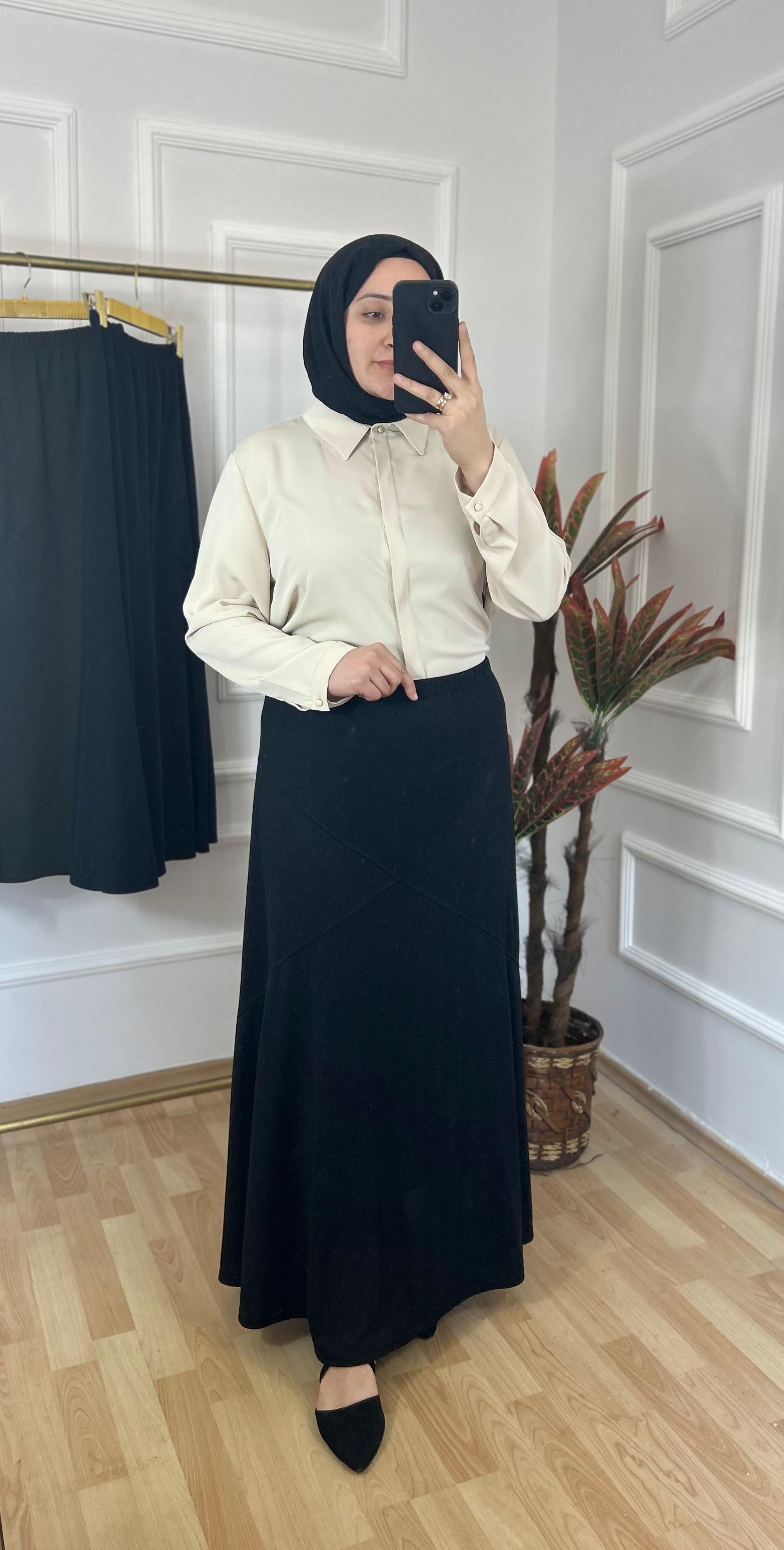 Firuze etek lacivert 27109