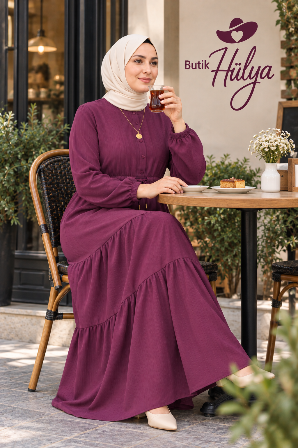 Gofre Elbise Mürdüm  26130
