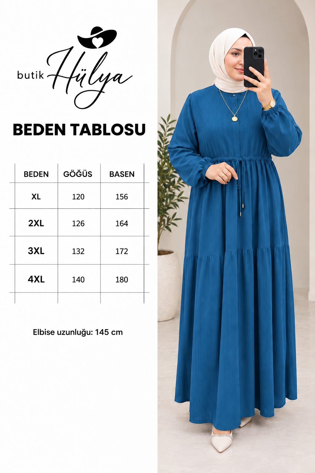 Gofre Elbise Petrol Yeşili 26130