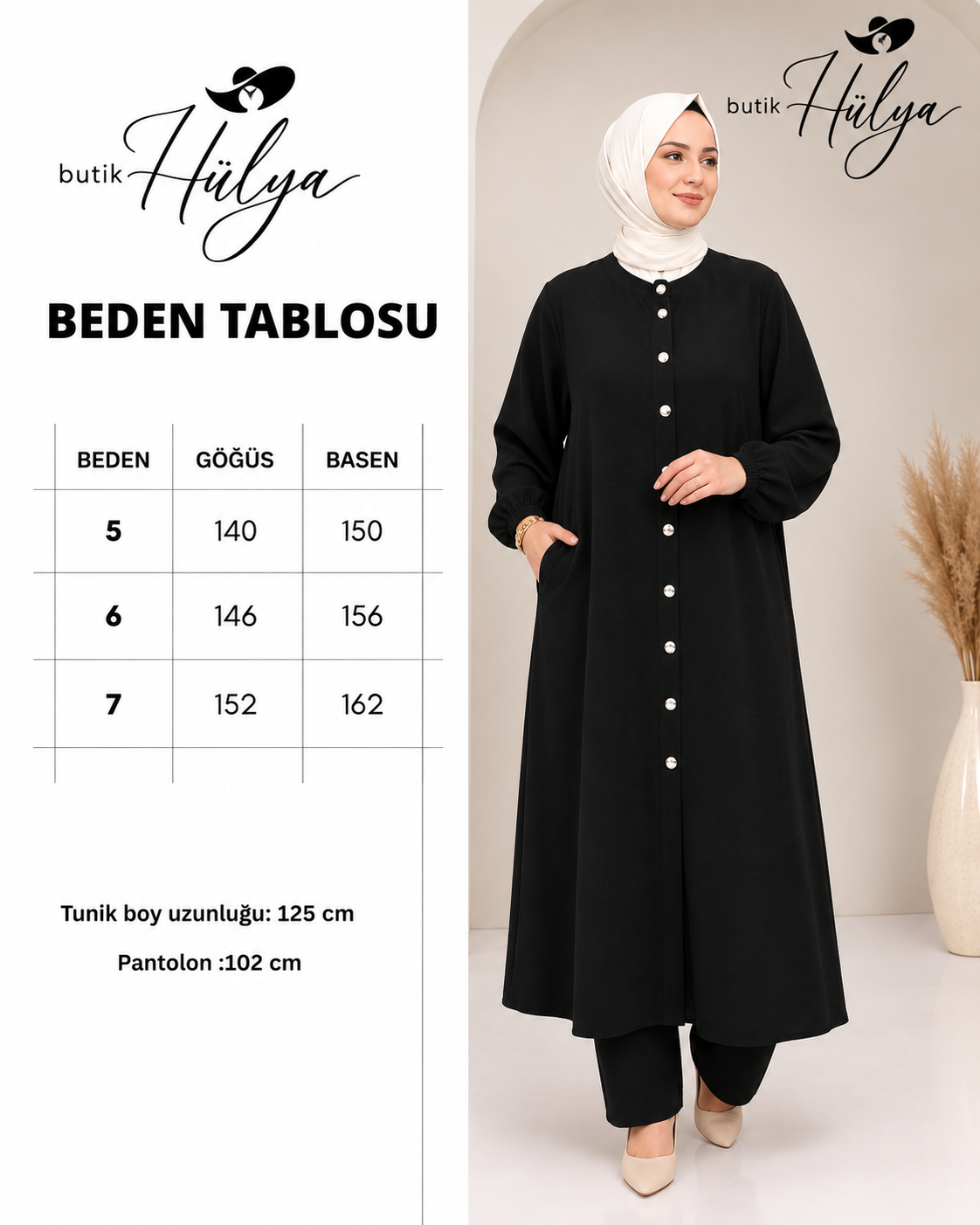 Gözde Ayrobin Takım Siyah 29106