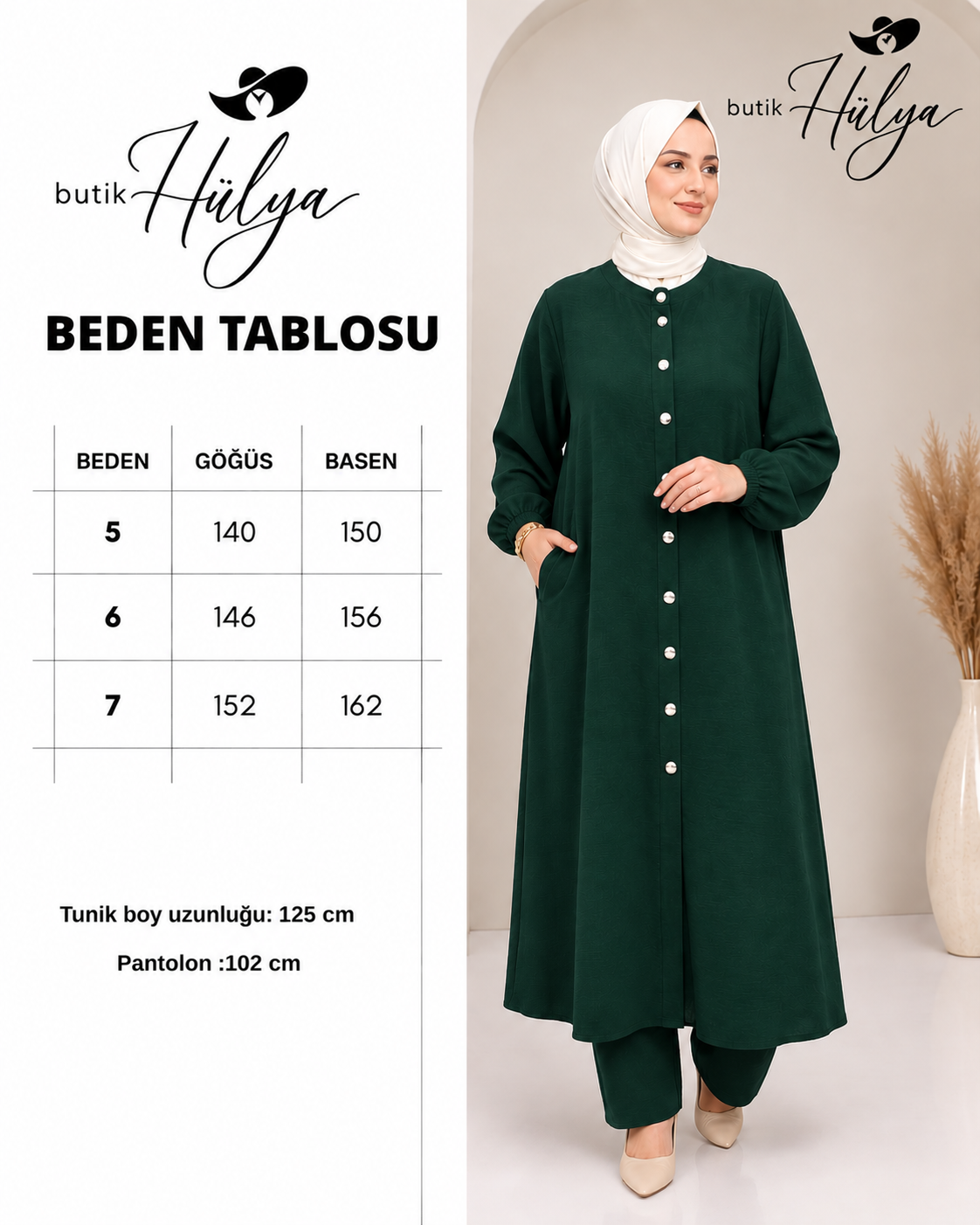 Gözde Ayrobin Takım Zümrüt Yeşili 29106