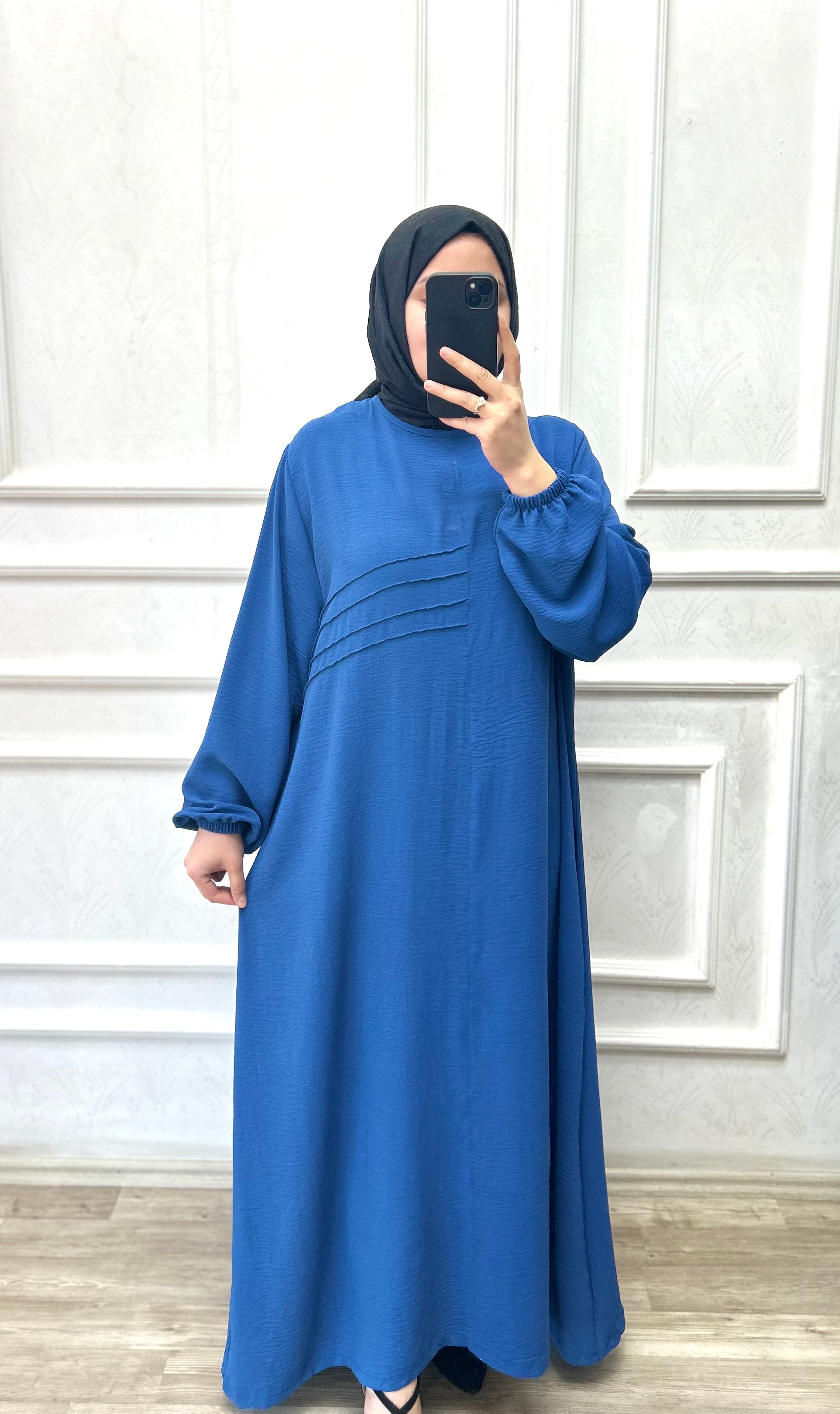 Hülya elbise indigo 26106 