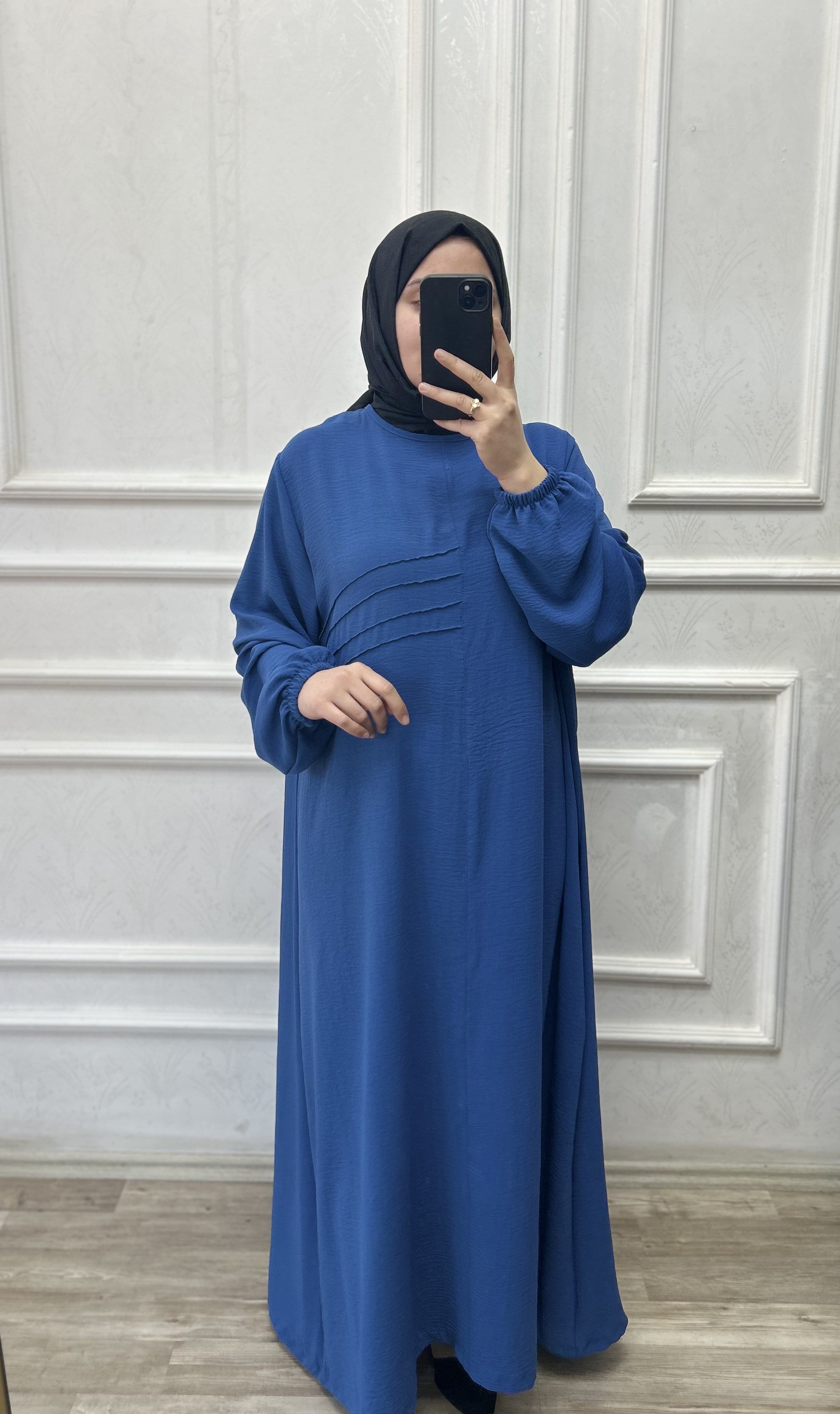Hülya elbise indigo 26106 