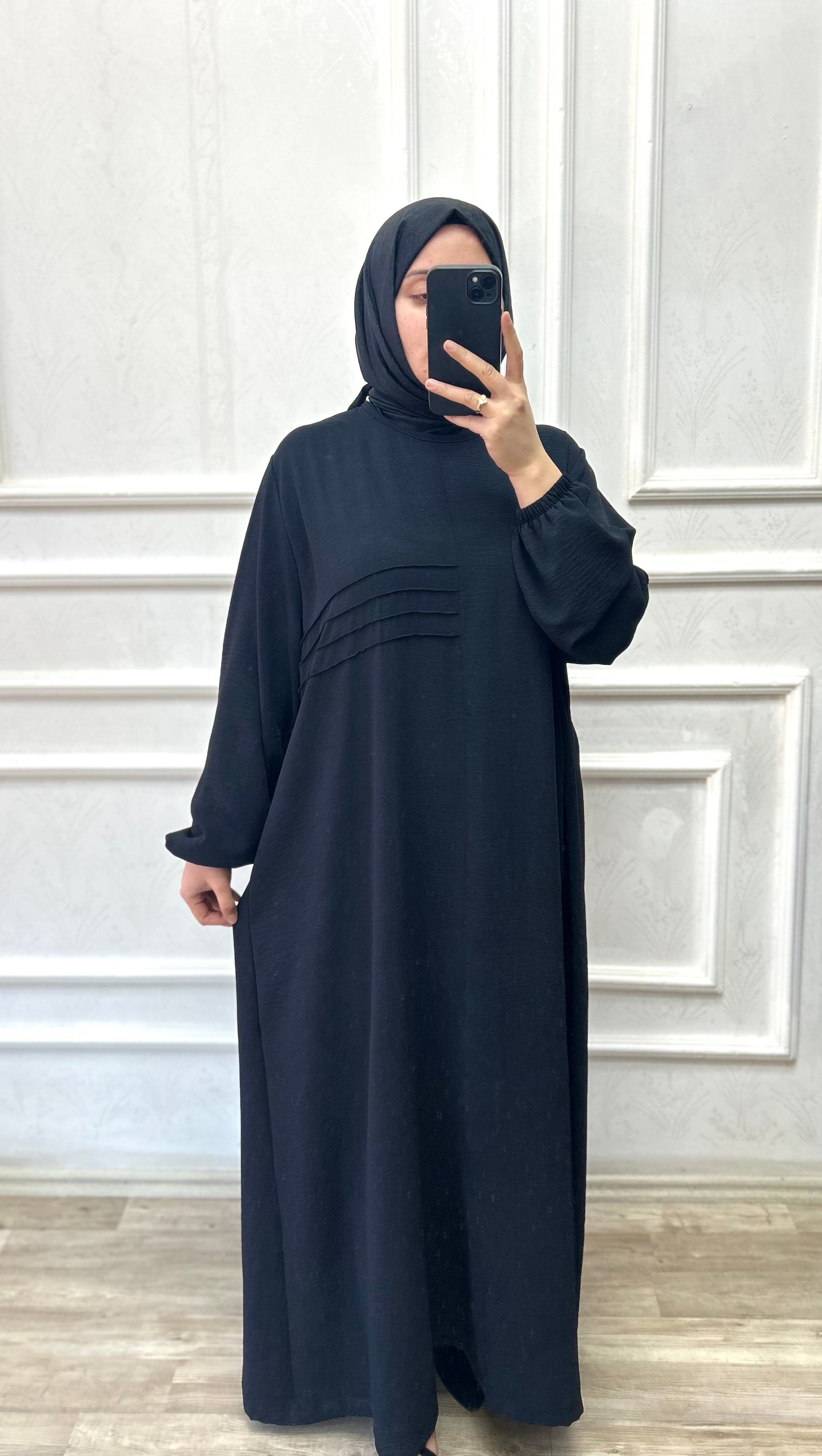Hülya elbise siyah 26106 