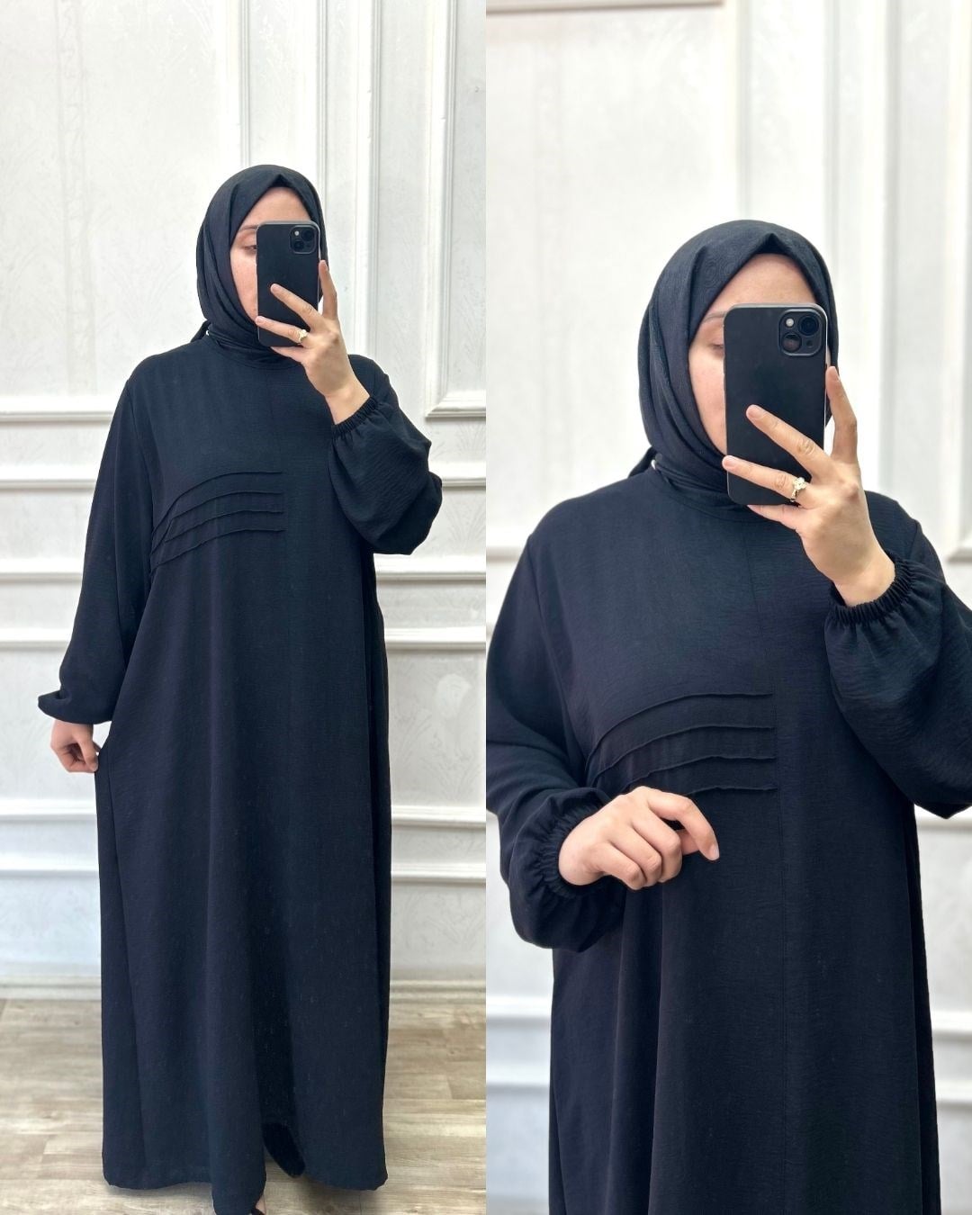 Hülya elbise siyah 26106 
