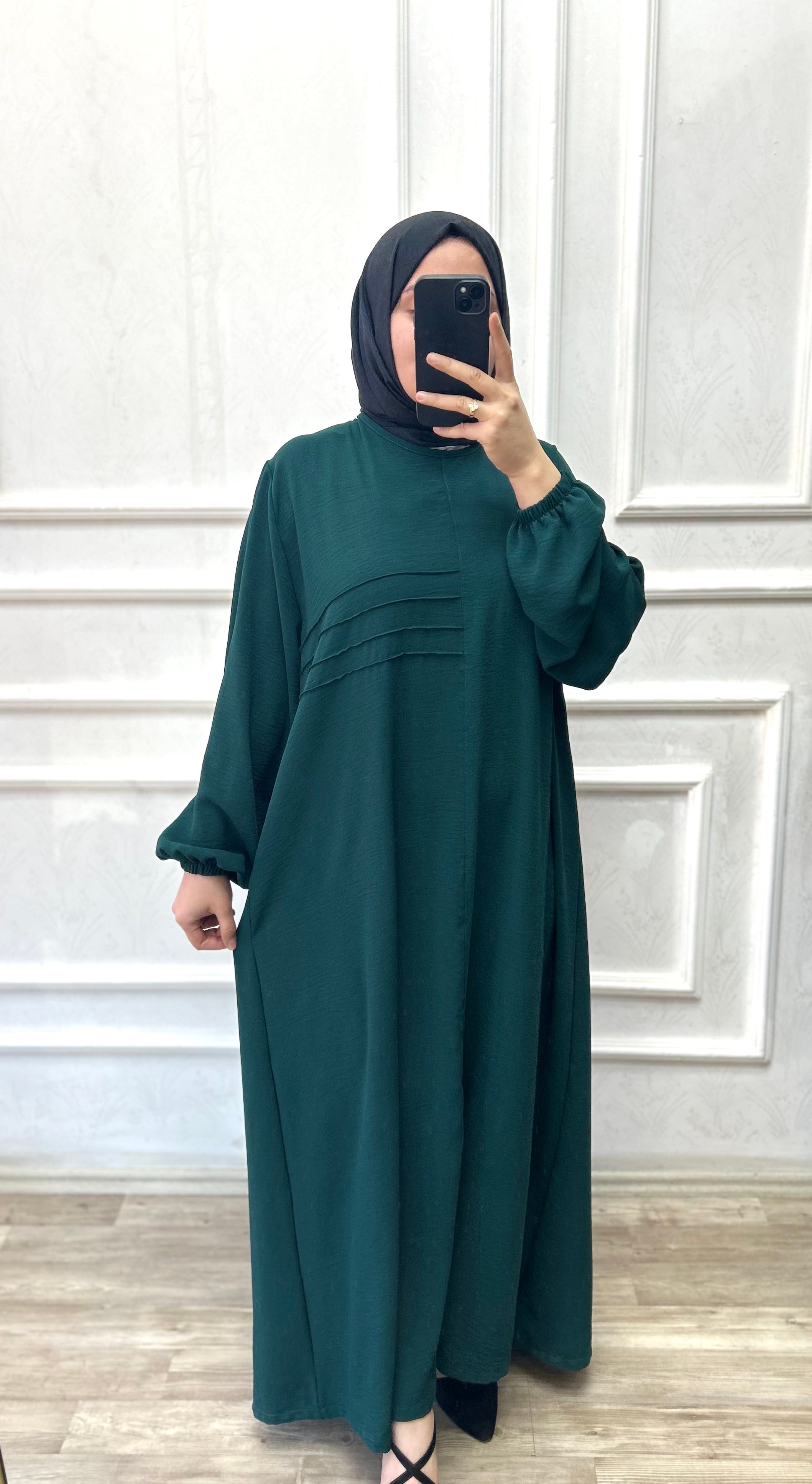 Hülya elbise yeşil 26106 