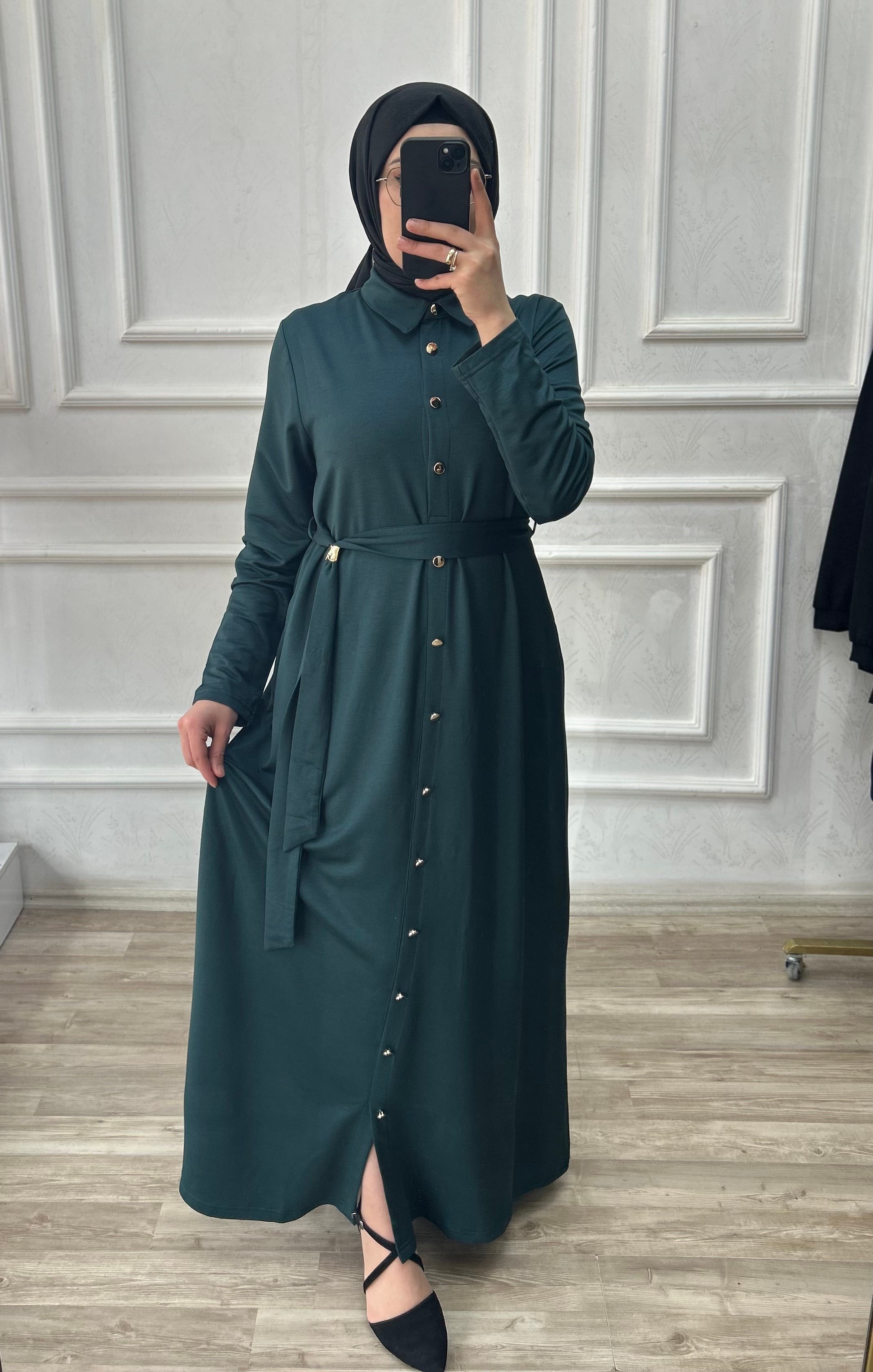 Hümeyra Elbise Yeşil 26101