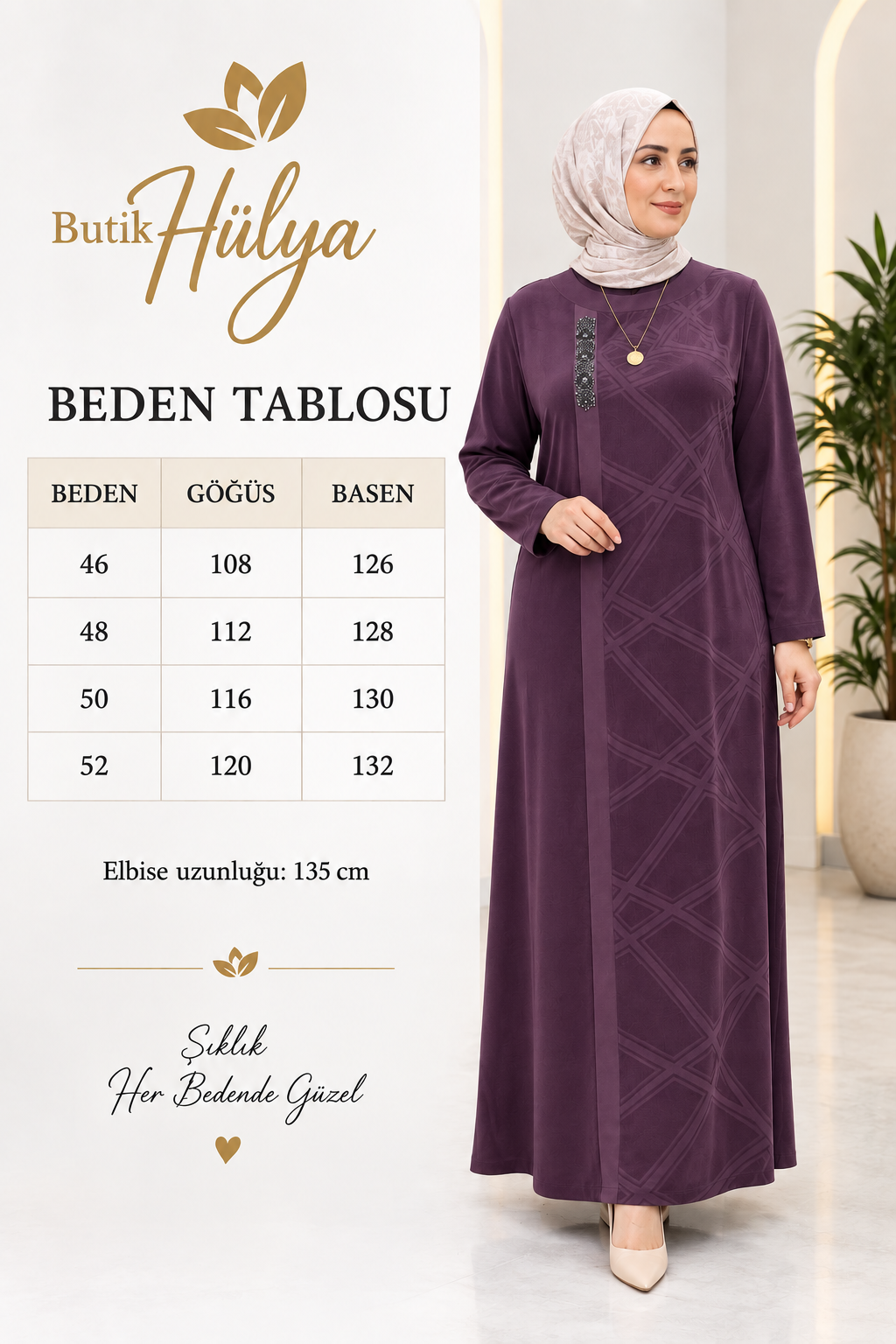 İpek Kupra Fatma Elbise Mor 26125