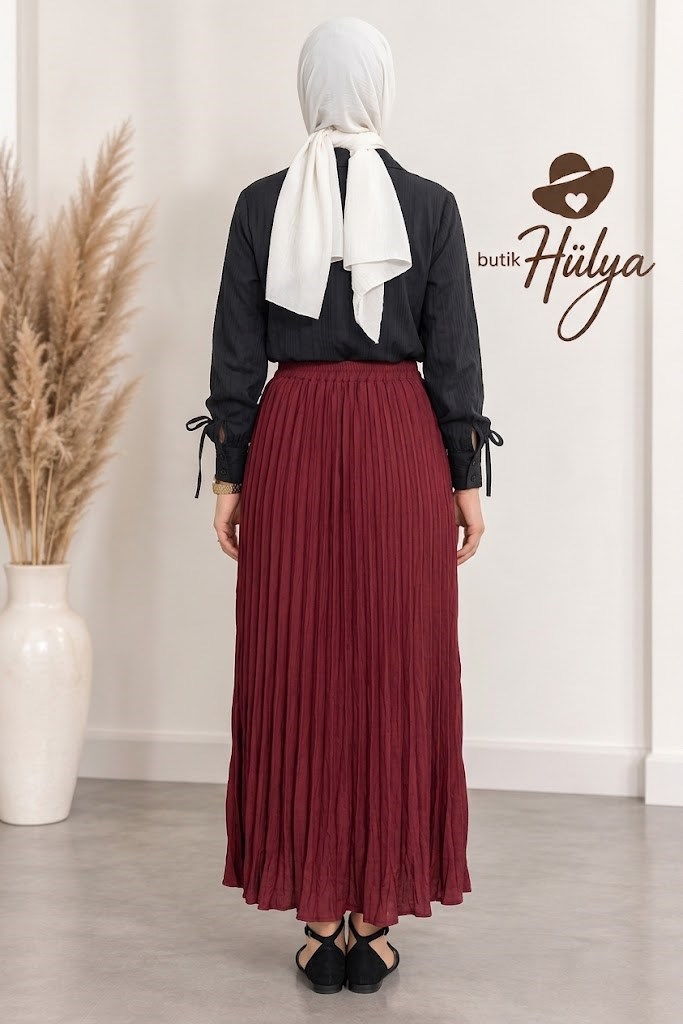 Kırış Etek Bordo   27108