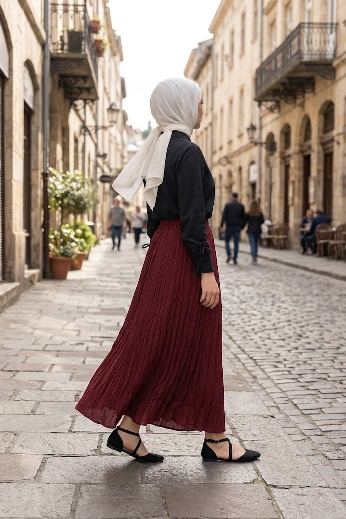 Kırış Etek Bordo   27108