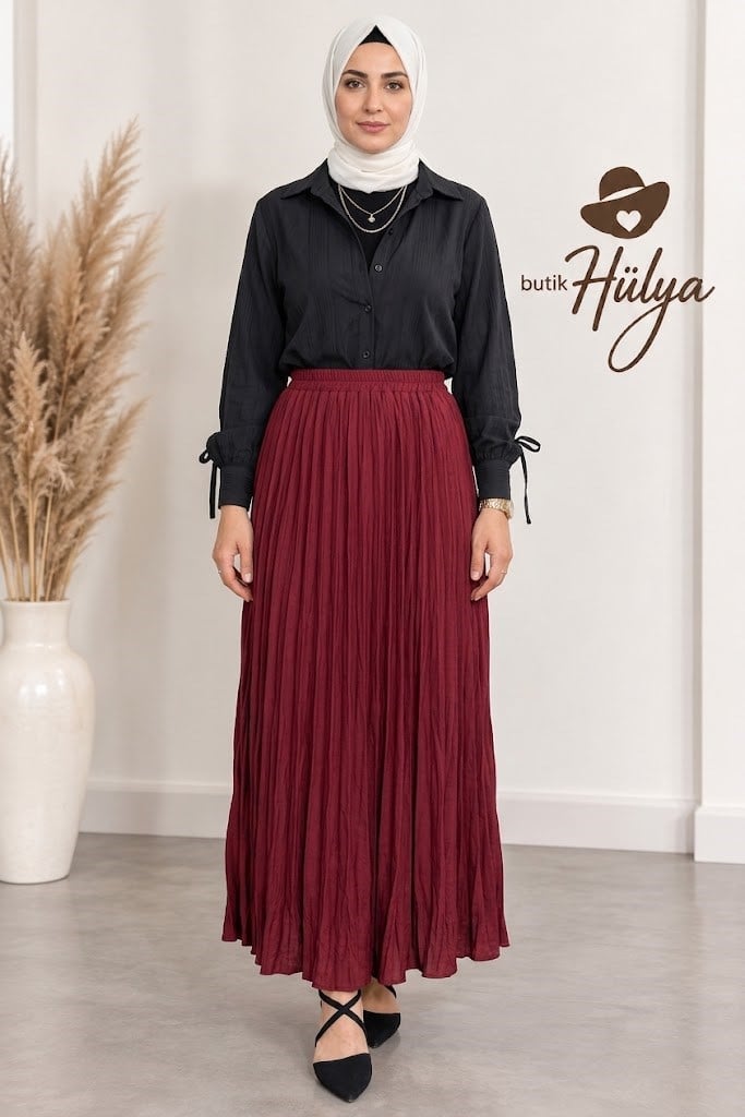Kırış Etek Bordo   27108